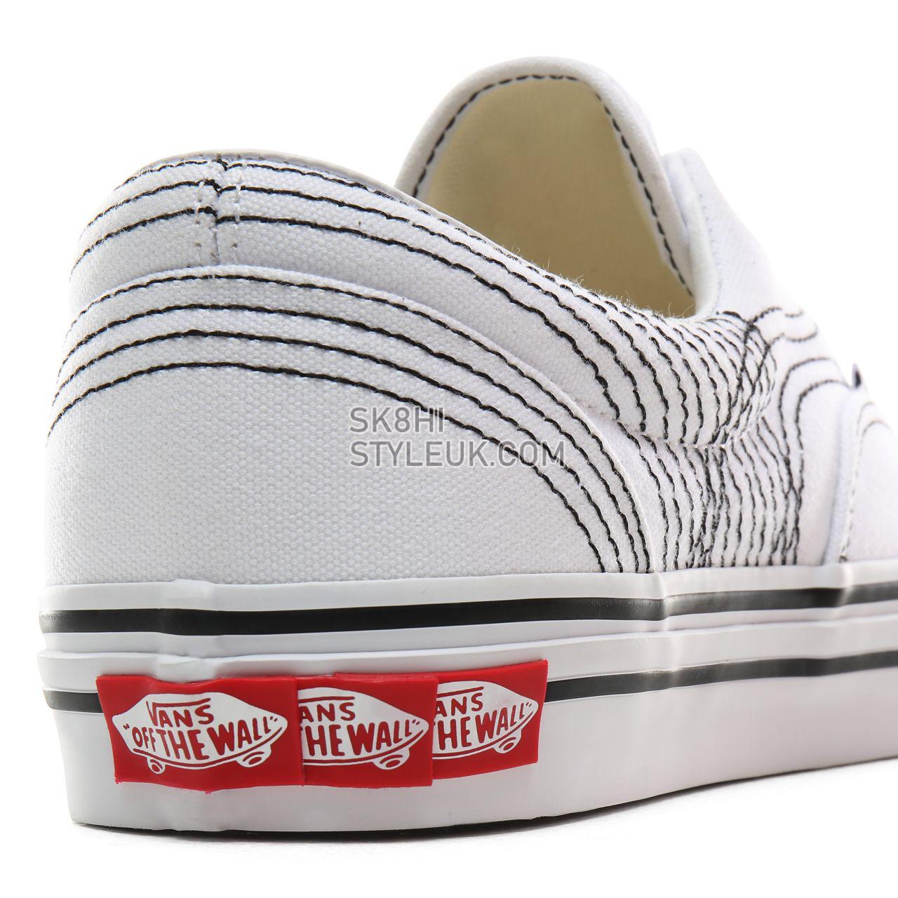 Vans Vision Voyage Era 3ra Classic Mens Womens - (Vision Voyage) True White/Black VN0A4BTMVY6 Shoes