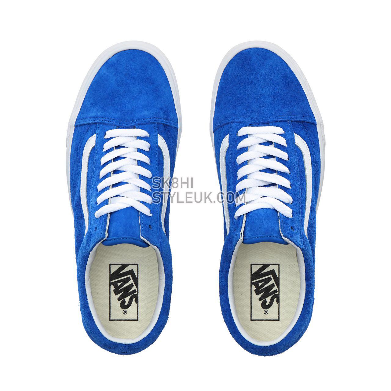 Vans Pig Suede Old Skool Classic Mens Womens - (Pig Suede) Princess Blue/True White VN0A4BV5V78 Shoes