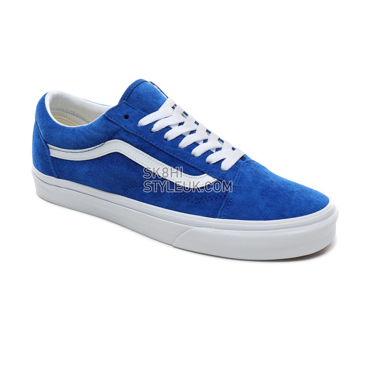 Vans Pig Suede Old Skool Classic Mens Womens - (Pig Suede) Princess Blue/True White VN0A4BV5V78 Shoes