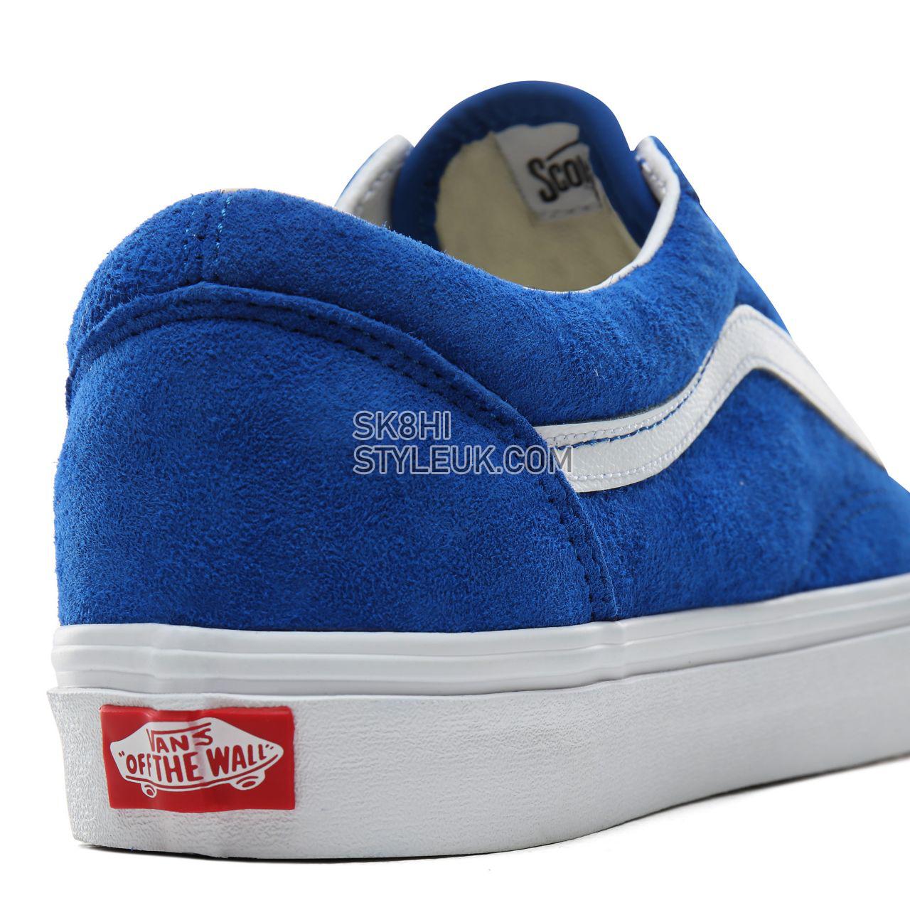 Vans Pig Suede Old Skool Classic Mens Womens - (Pig Suede) Princess Blue/True White VN0A4BV5V78 Shoes