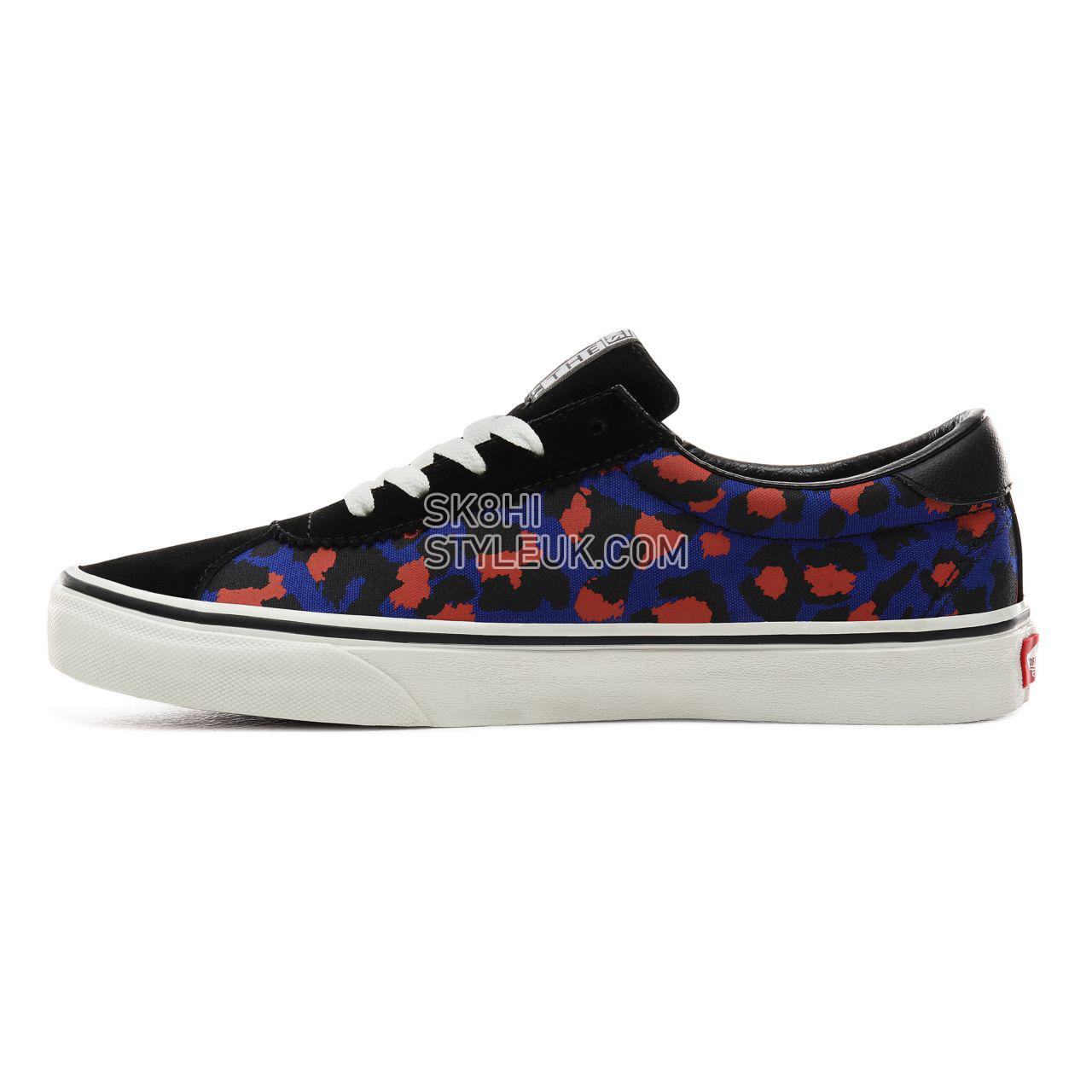 Vans Leopard Vans Sport Classic Mens Womens - (Leopard) Black/Surf the web VN0A4BU6XNE Shoes