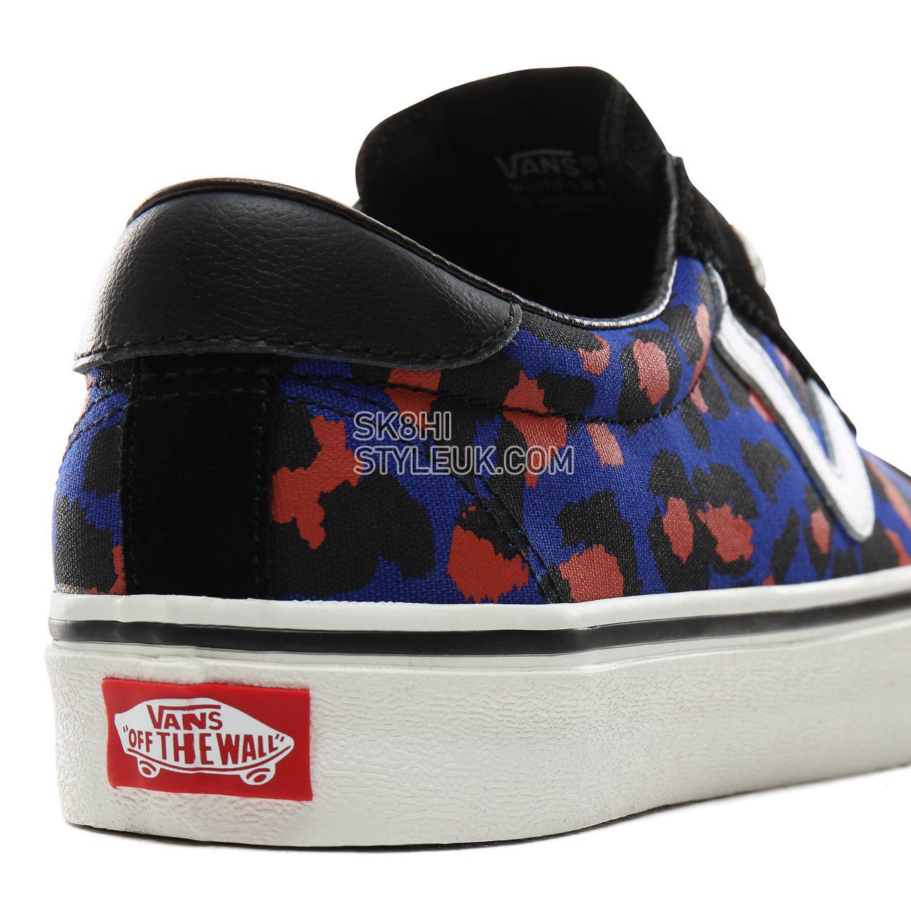 Vans Leopard Vans Sport Classic Mens Womens - (Leopard) Black/Surf the web VN0A4BU6XNE Shoes