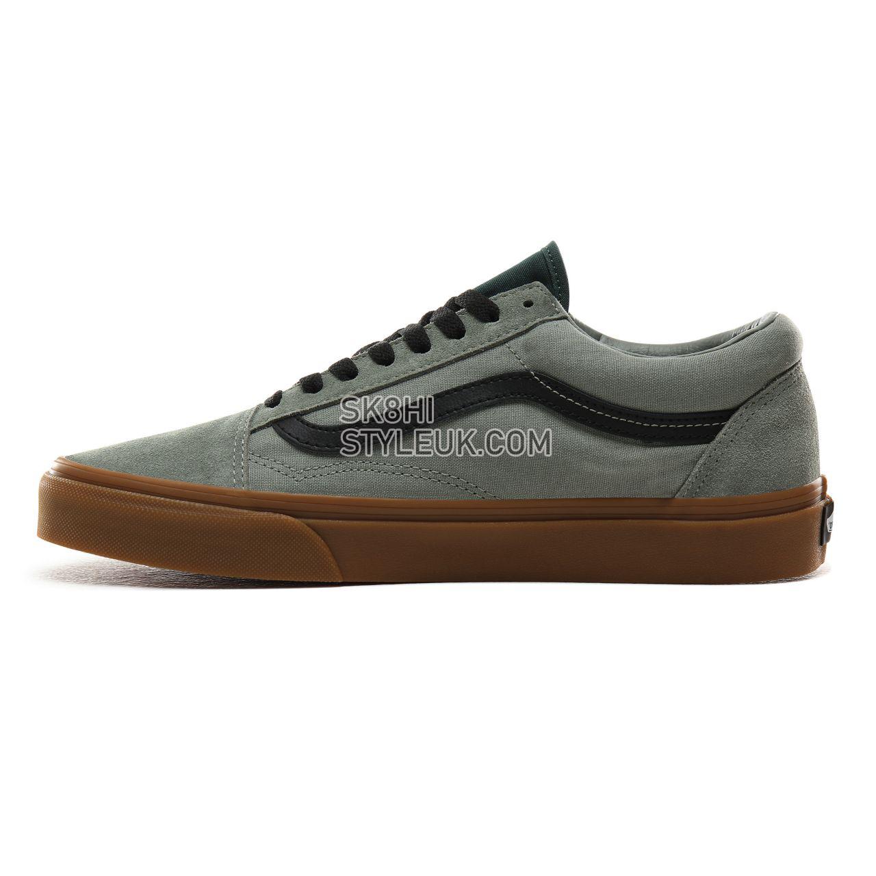 Vans Gum Old Skool Classic Mens Womens - (Gum) Shadow/Trekking Green VN0A4BV5V4T Shoes