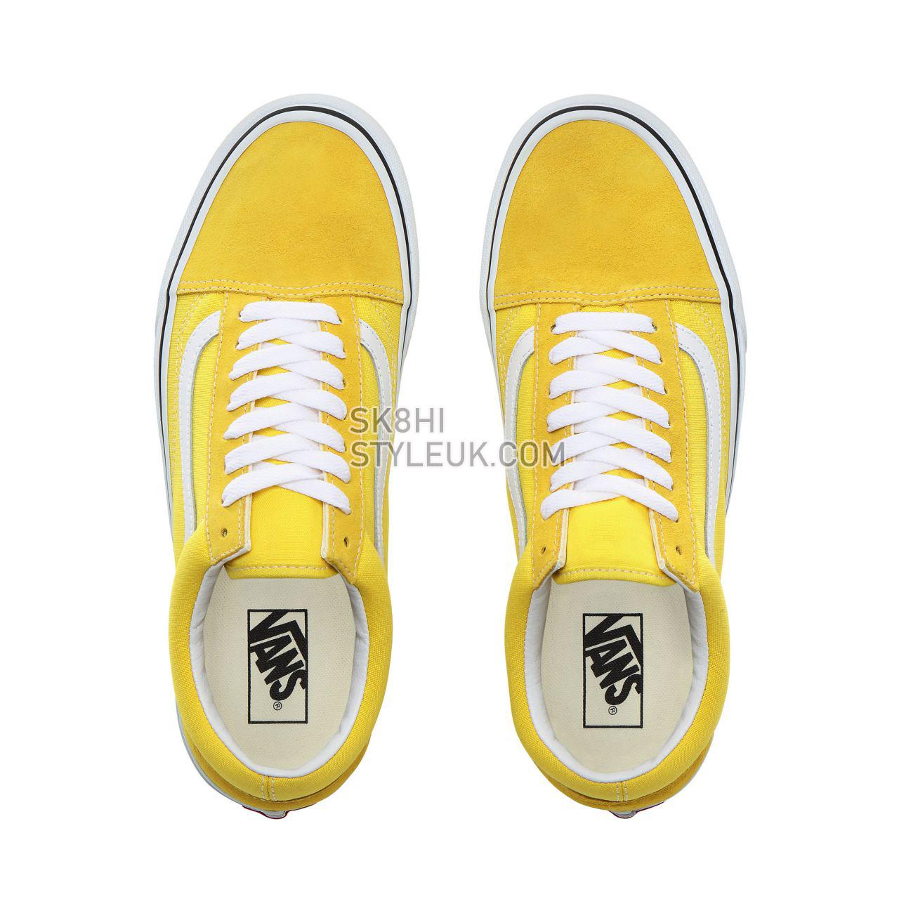 Vans Old Skool Classic Mens Womens - Vibrant Yellow/True White VN0A4BV5FSX Shoes