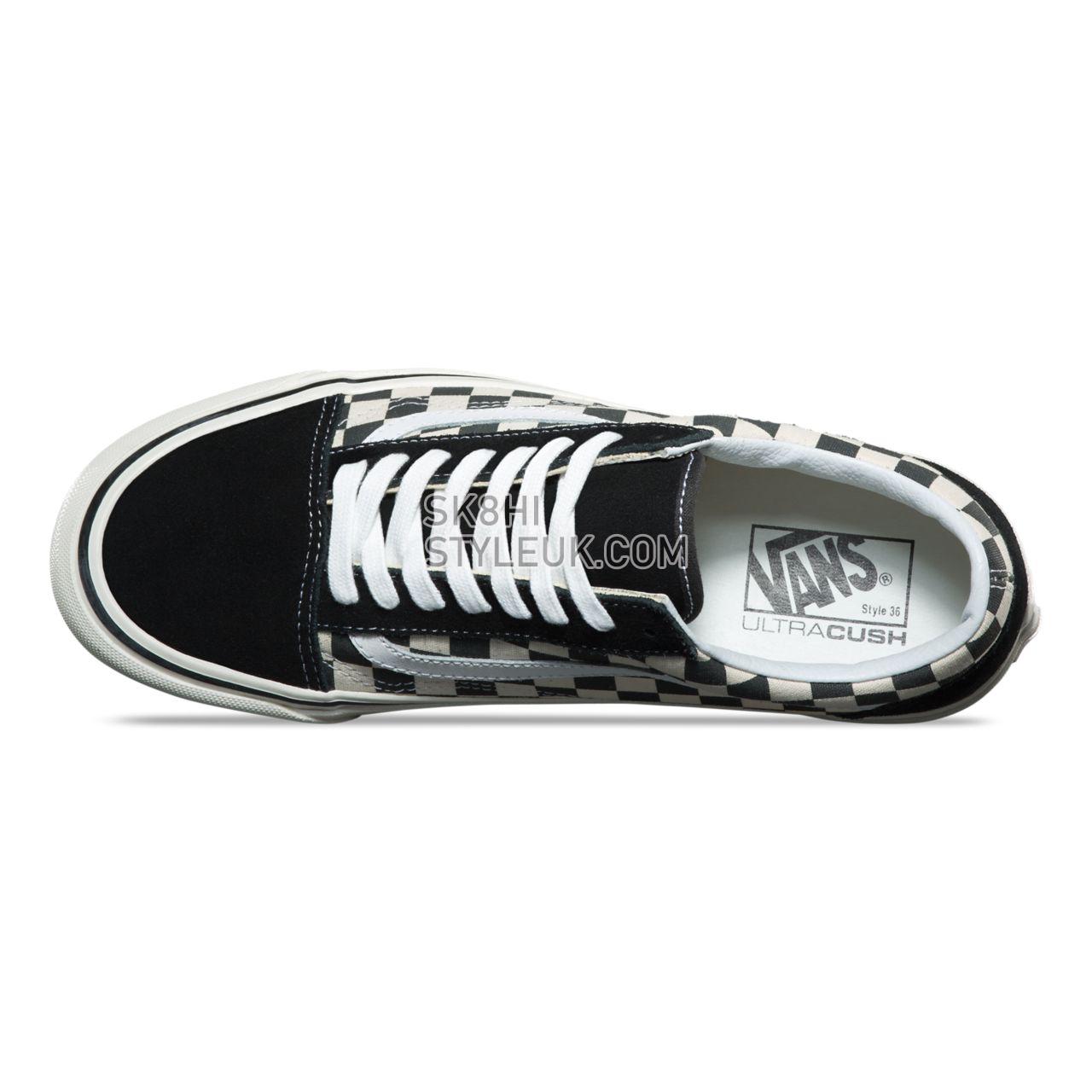 Vans Anaheim Factory Old Skool 36  Classic Mens Womens - Black/Check 8G2OAK Shoes