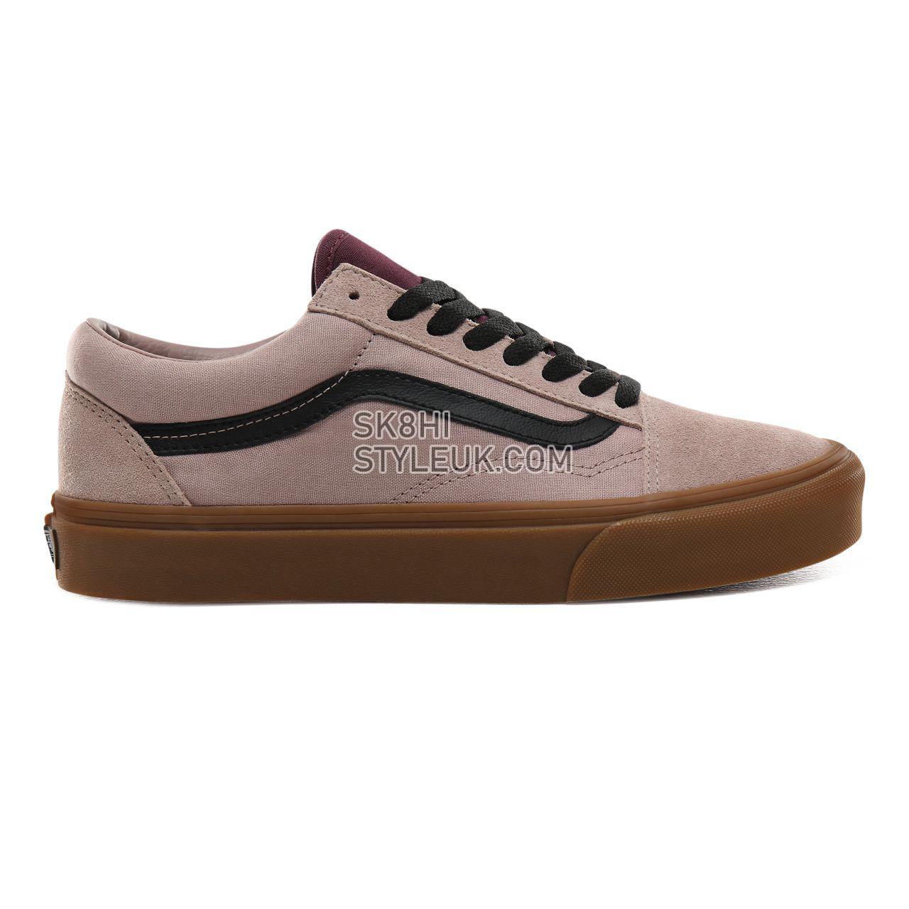 Vans Gum Old Skool Classic Mens Womens - (Gum) Shadow Gray/Prune VN0A4BV5V4S Shoes