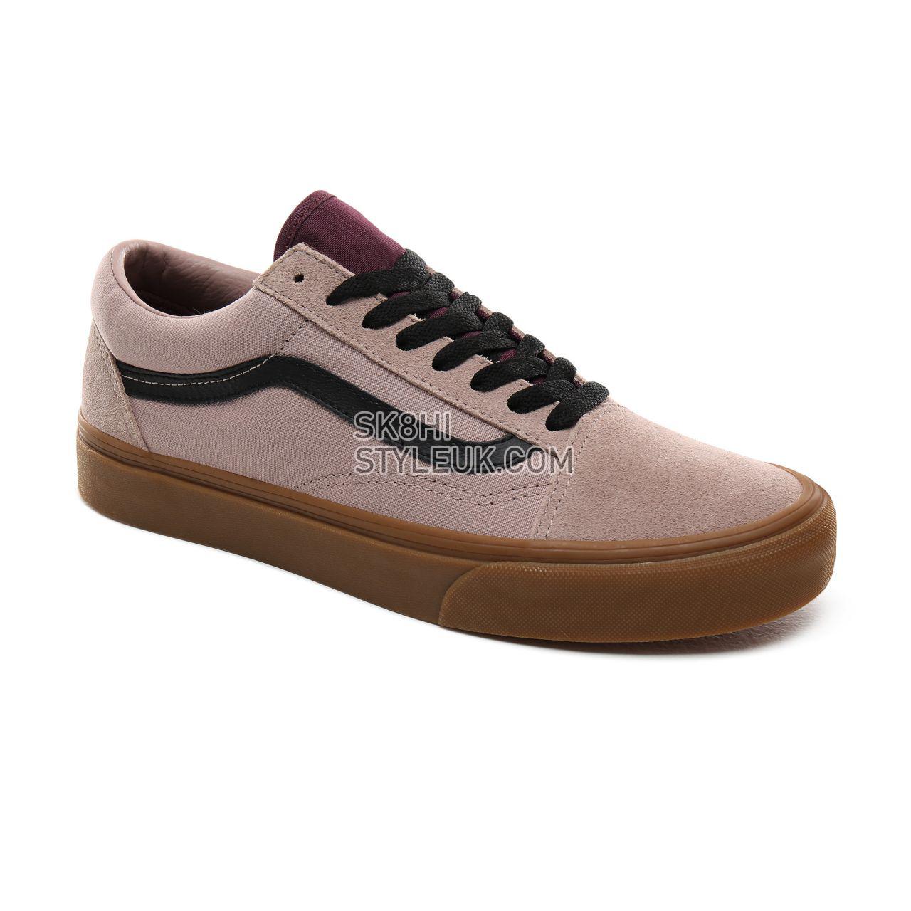 Vans Gum Old Skool Classic Mens Womens - (Gum) Shadow Gray/Prune VN0A4BV5V4S Shoes