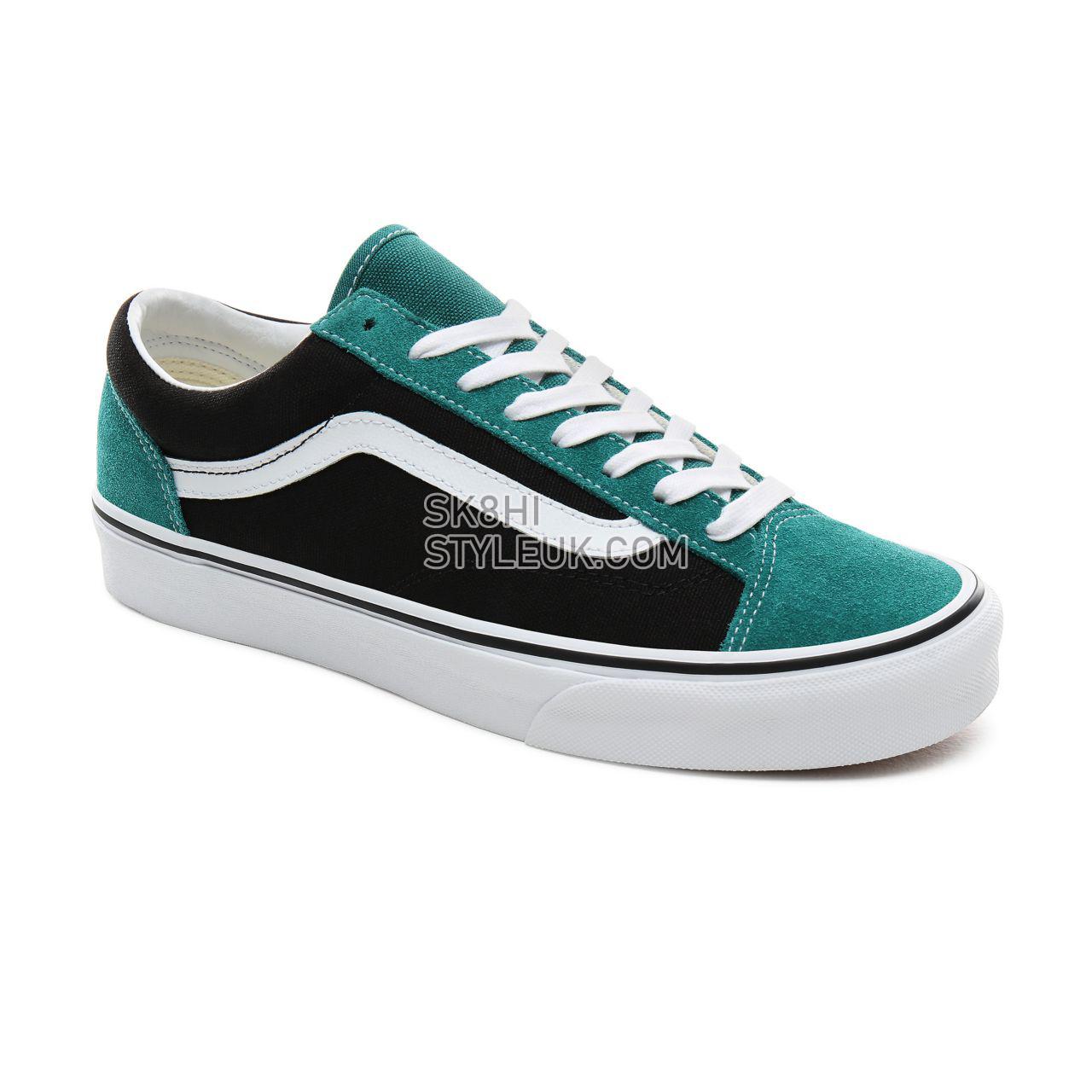 Vans Vintage Suede Style 36 Classic Mens Womens - (Vintage Suede) Tidepool/Black VN0A3DZ3XMR Shoes