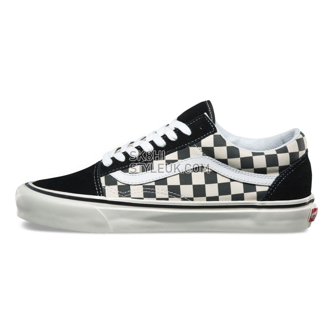 Vans Anaheim Factory Old Skool 36  Classic Mens Womens - Black/Check 8G2OAK Shoes