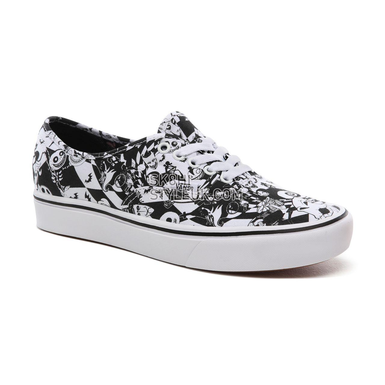 Vans Disney x Vans ComfyCush Authentic Classic Mens Womens - (Disney) multi checker/nightmare VN0A3WM7TE1 Shoes