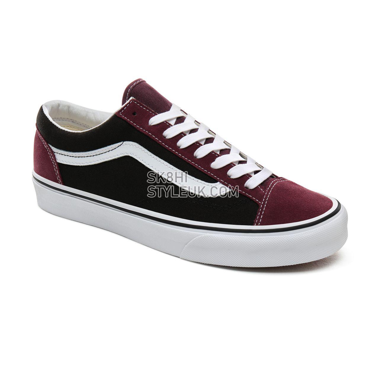 Vans Vintage Suede Style 36 Classic Mens Womens - (Vintage Suede) Prune/Black VN0A3DZ3XMQ Shoes