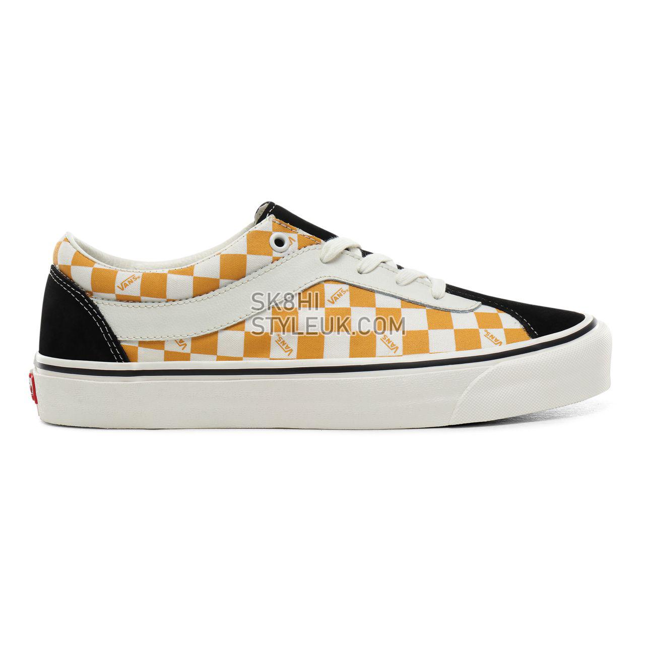 Vans Checkerboard Bold NI Classic Mens Womens - (Checkerboard) black/mango mojito VN0A3WLPV0D Shoes