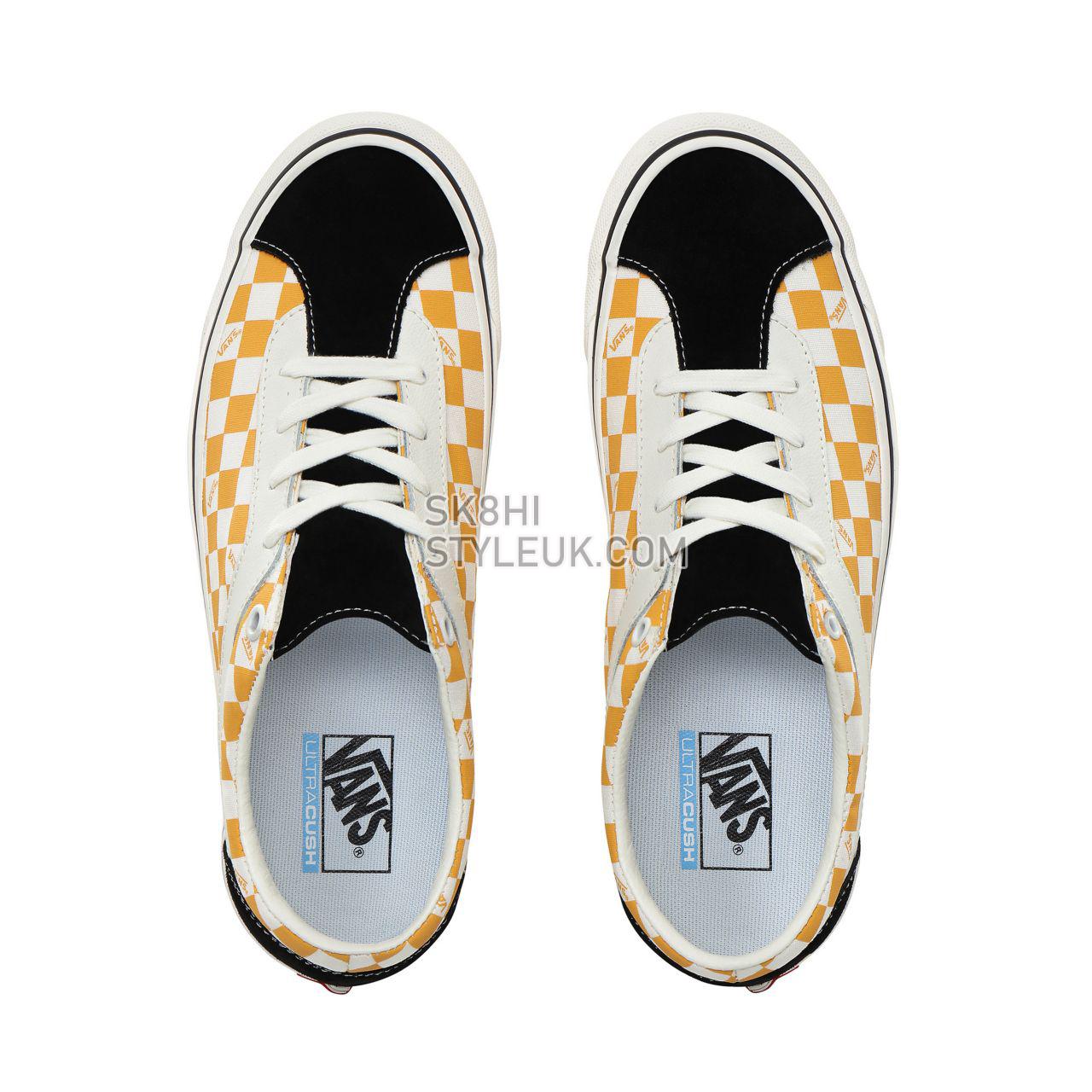 Vans Checkerboard Bold NI Classic Mens Womens - (Checkerboard) black/mango mojito VN0A3WLPV0D Shoes