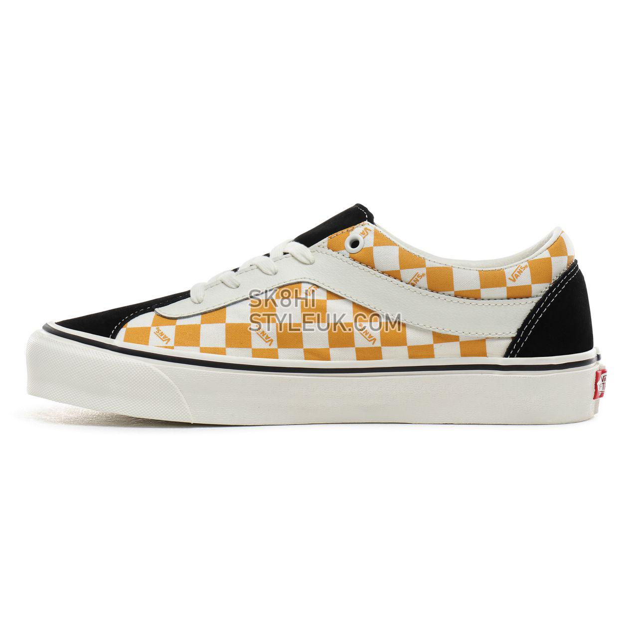 Vans Checkerboard Bold NI Classic Mens Womens - (Checkerboard) black/mango mojito VN0A3WLPV0D Shoes