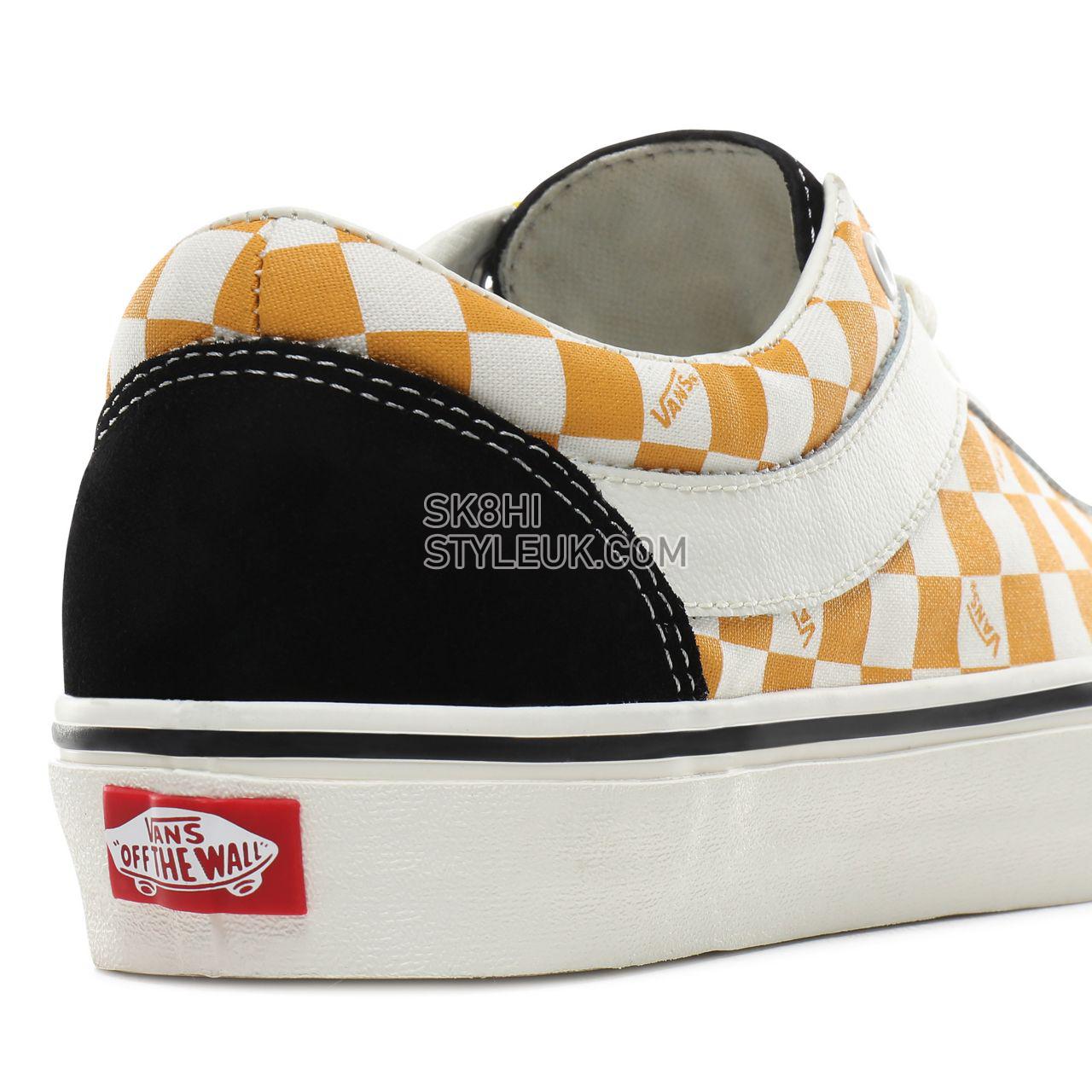 Vans Checkerboard Bold NI Classic Mens Womens - (Checkerboard) black/mango mojito VN0A3WLPV0D Shoes