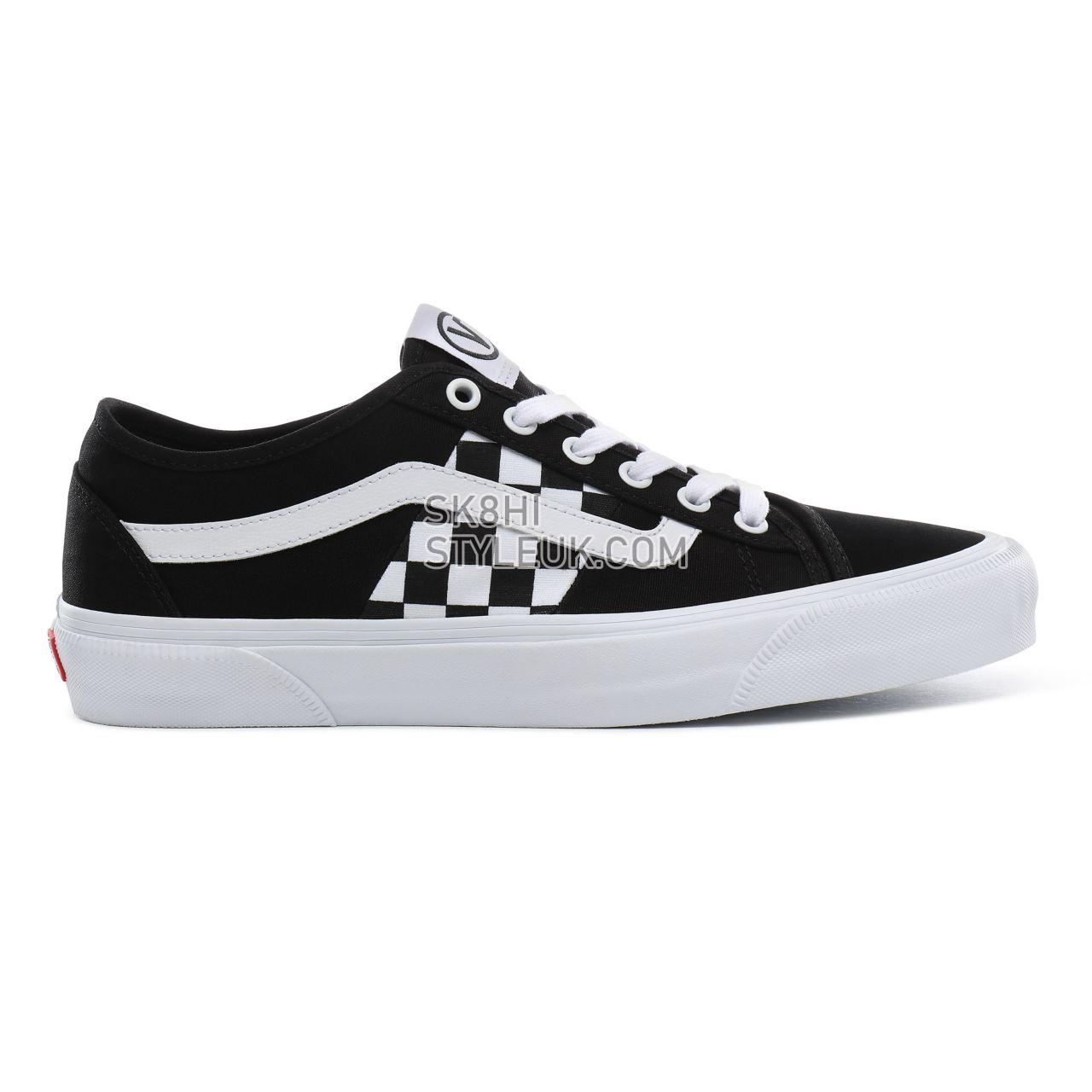 Vans Check Bess NI Classic Mens Womens - (Check) black/true white VN0A4BTHT7Z Shoes