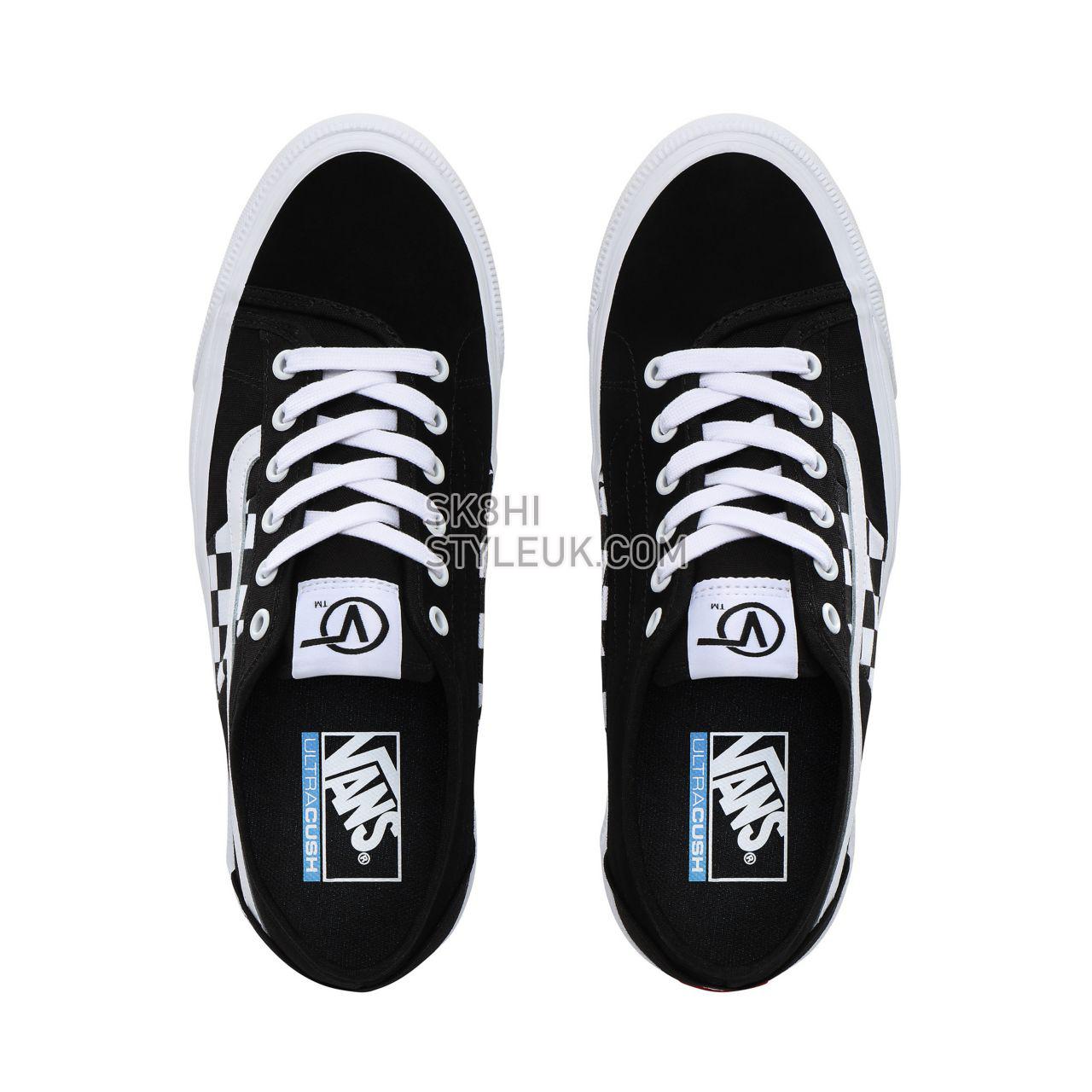 Vans Check Bess NI Classic Mens Womens - (Check) black/true white VN0A4BTHT7Z Shoes