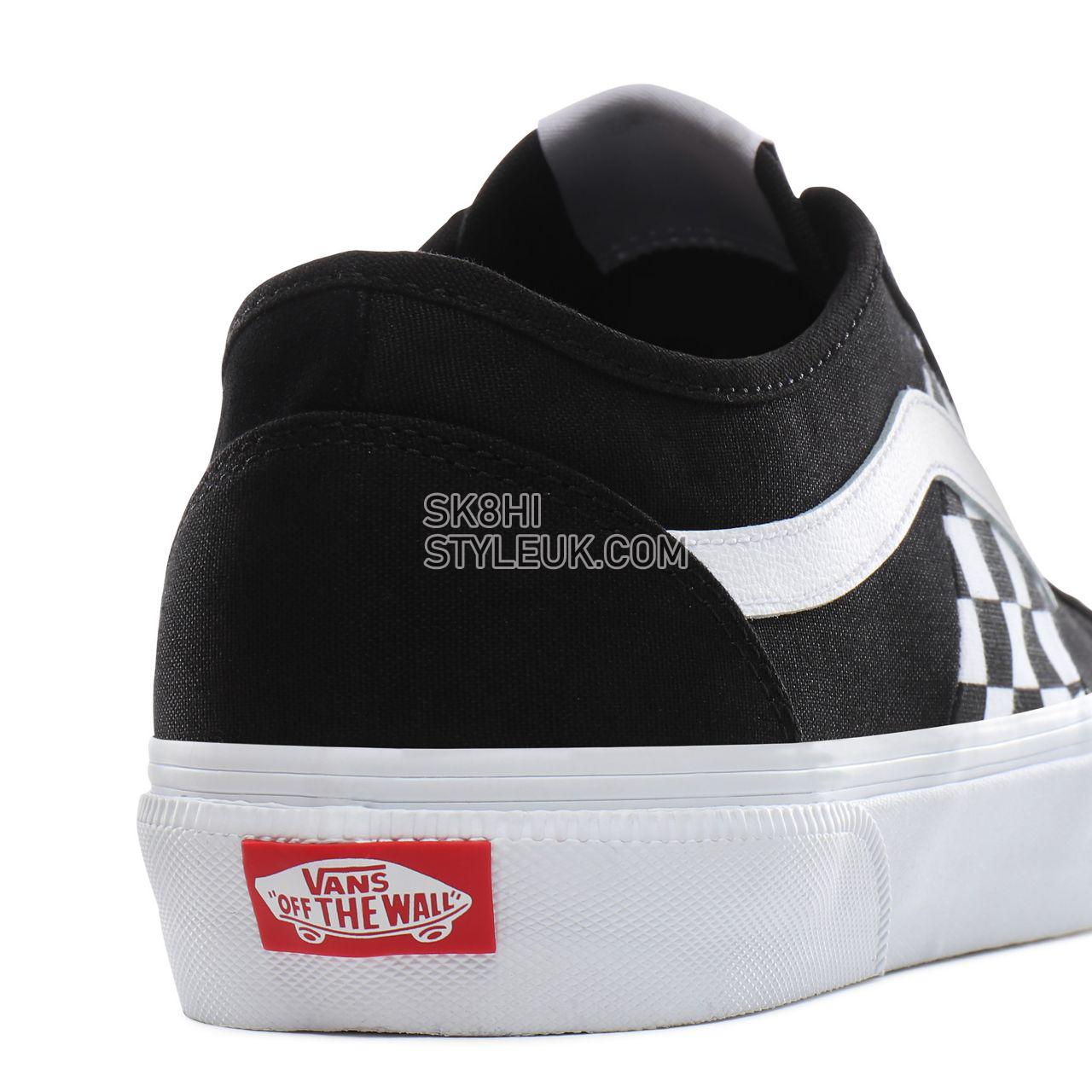 Vans Check Bess NI Classic Mens Womens - (Check) black/true white VN0A4BTHT7Z Shoes