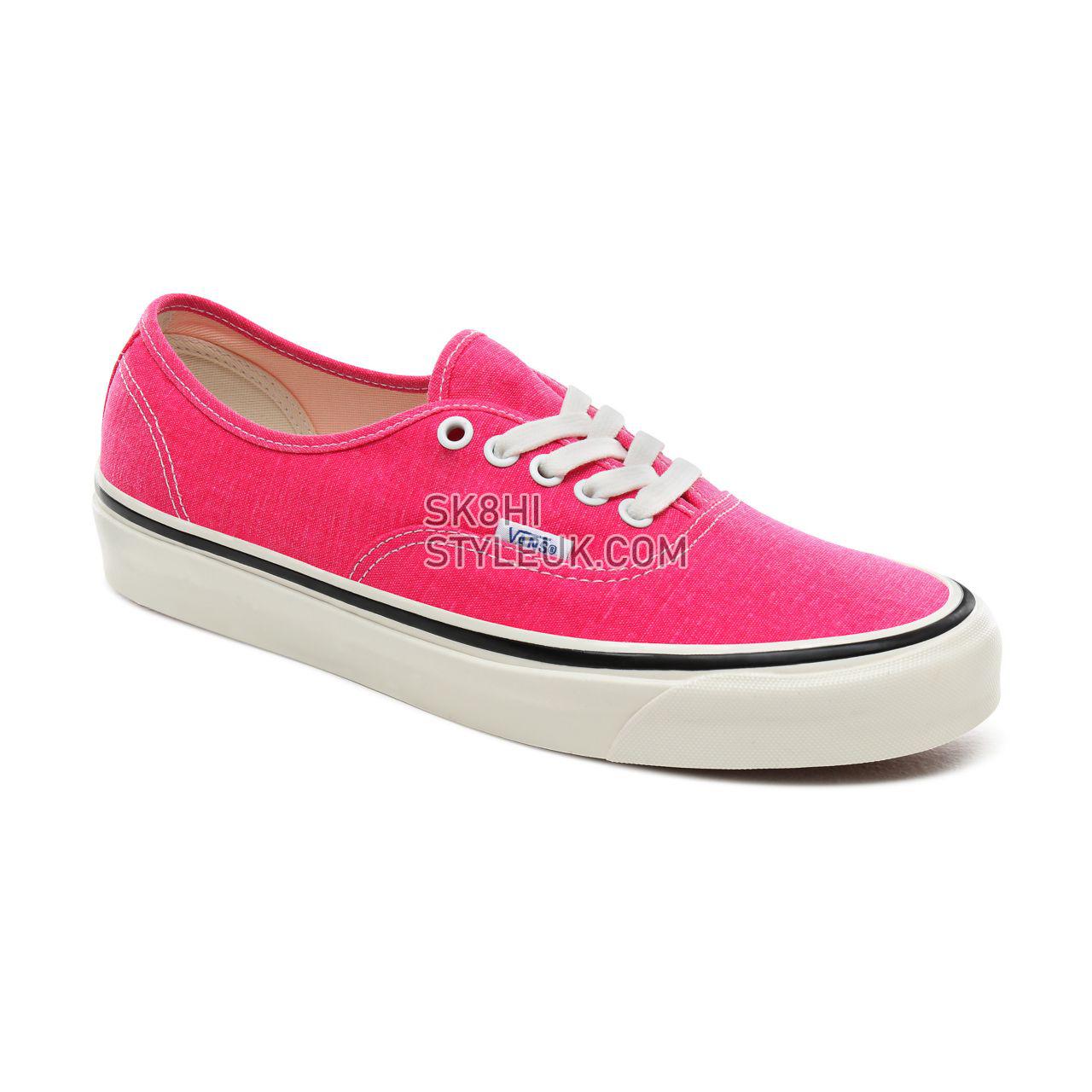 Vans Anaheim Factory Authentic 44 DX Classic Mens Womens - (Anaheim Factory) Og Pink Neon VN0A38ENV7L Shoes