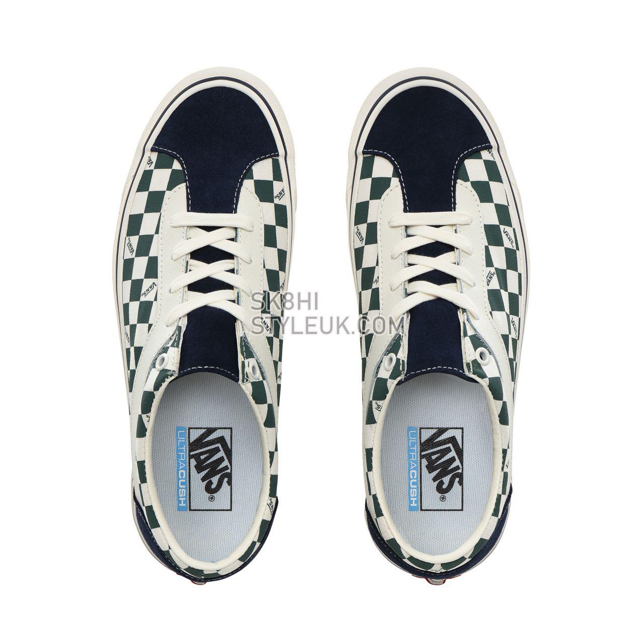 Vans Checkerboard Bold NI Classic Mens Womens - (Checkerboard) dress blues/trekking green VN0A3WLPT94 Shoes