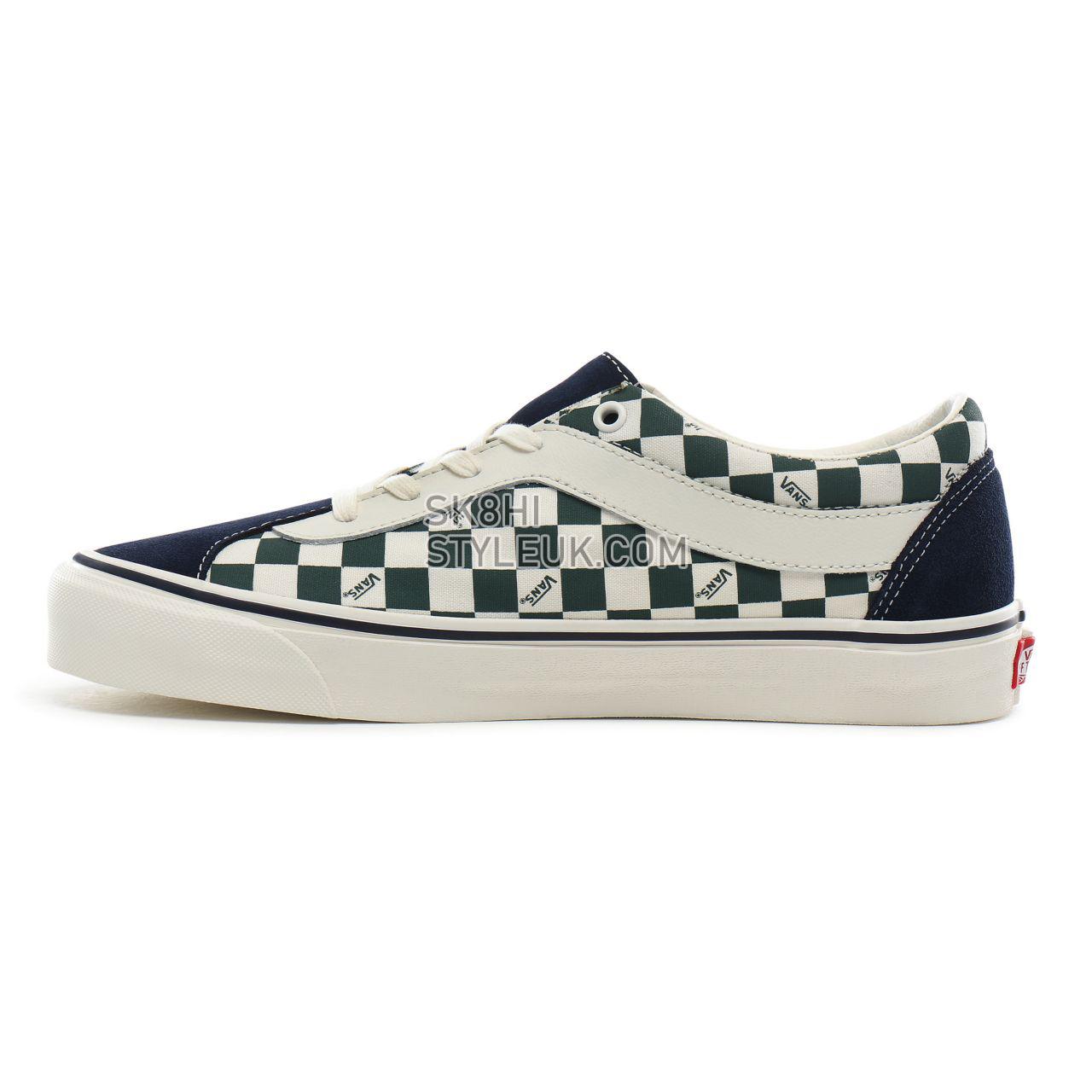 Vans Checkerboard Bold NI Classic Mens Womens - (Checkerboard) dress blues/trekking green VN0A3WLPT94 Shoes