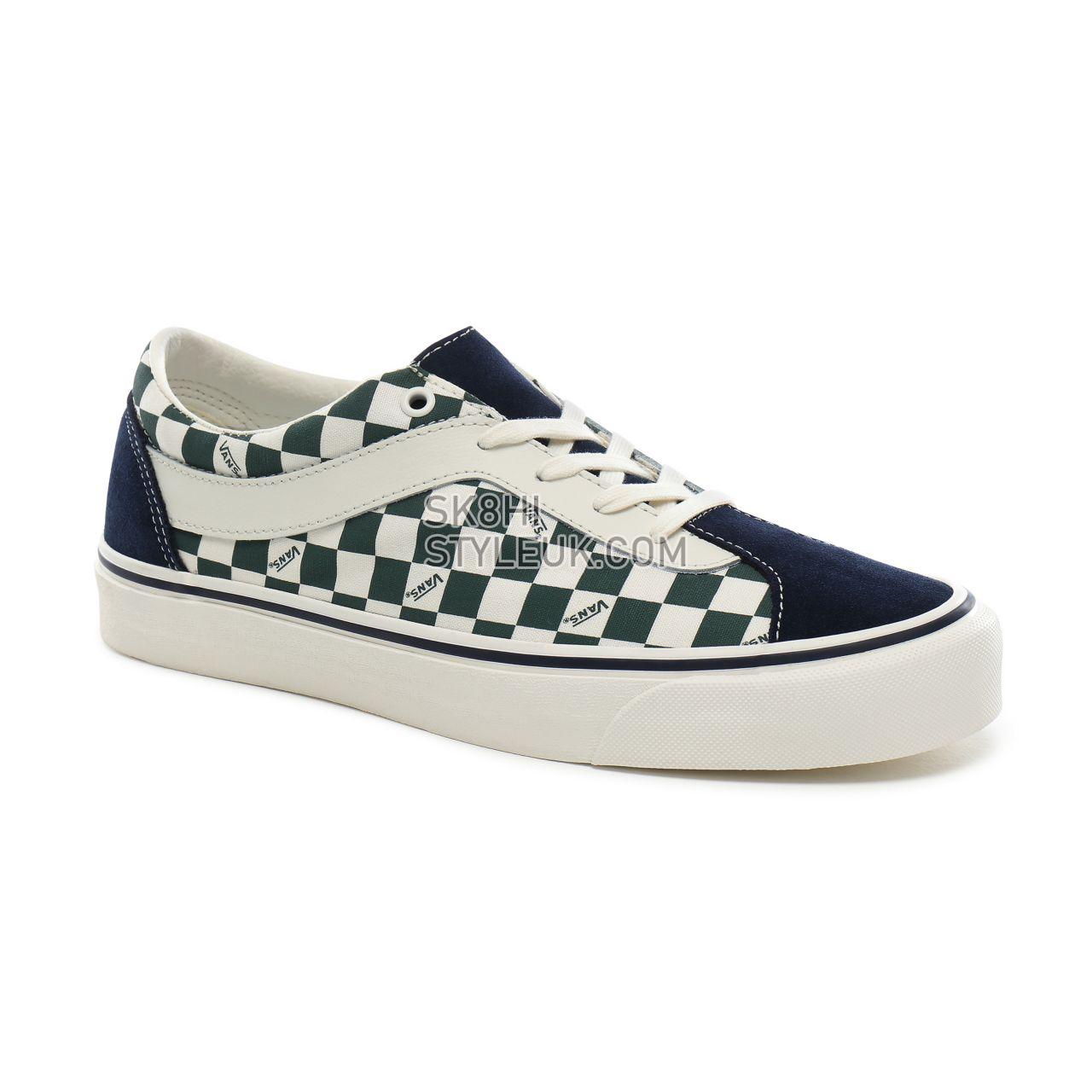 Vans Checkerboard Bold NI Classic Mens Womens - (Checkerboard) dress blues/trekking green VN0A3WLPT94 Shoes