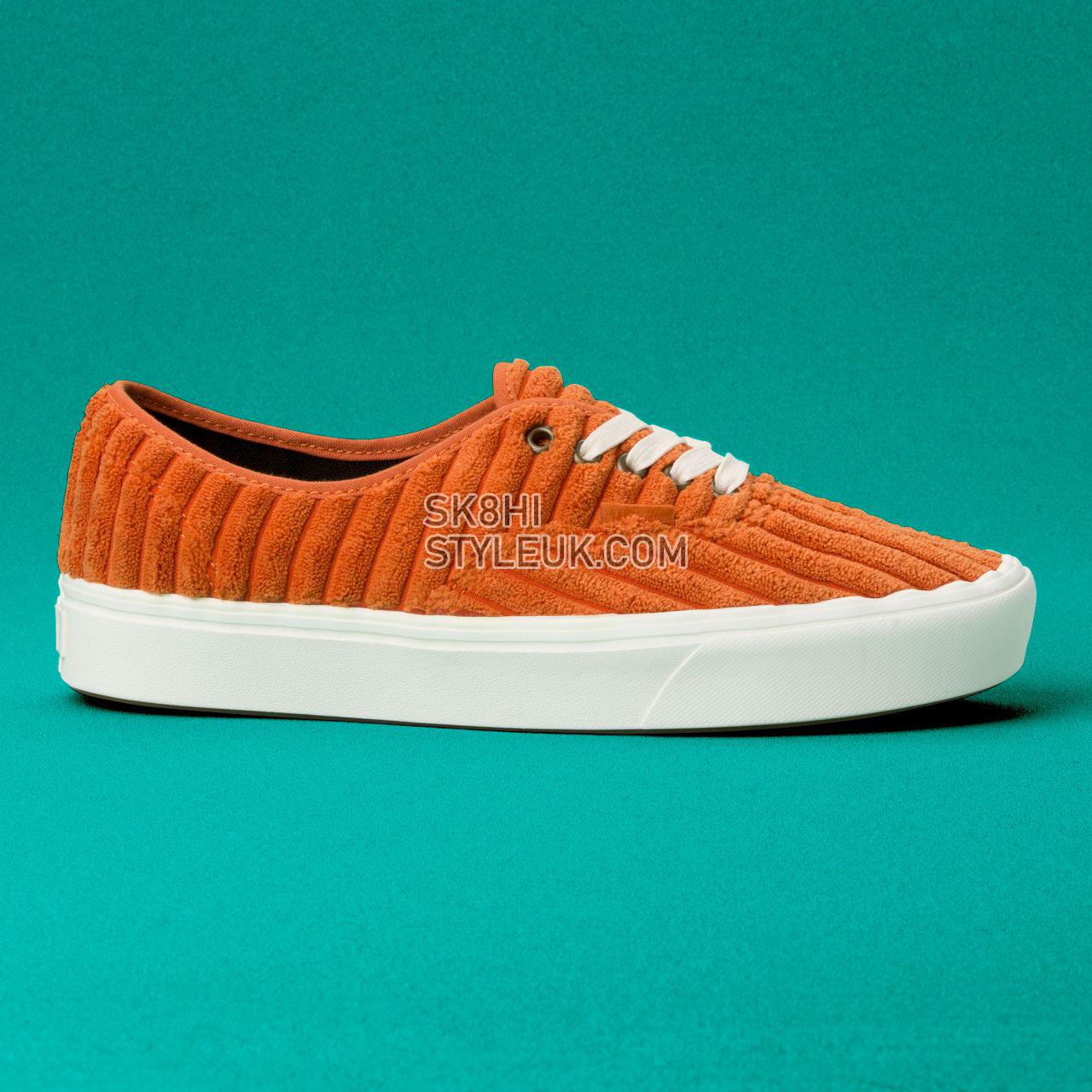 Vans Jumbo Cord Comfycush Authentic Classic Mens Womens - (Jumbo Cord) Hawaiian sunset/Marshmallow VN0A3WM7V9S Shoes