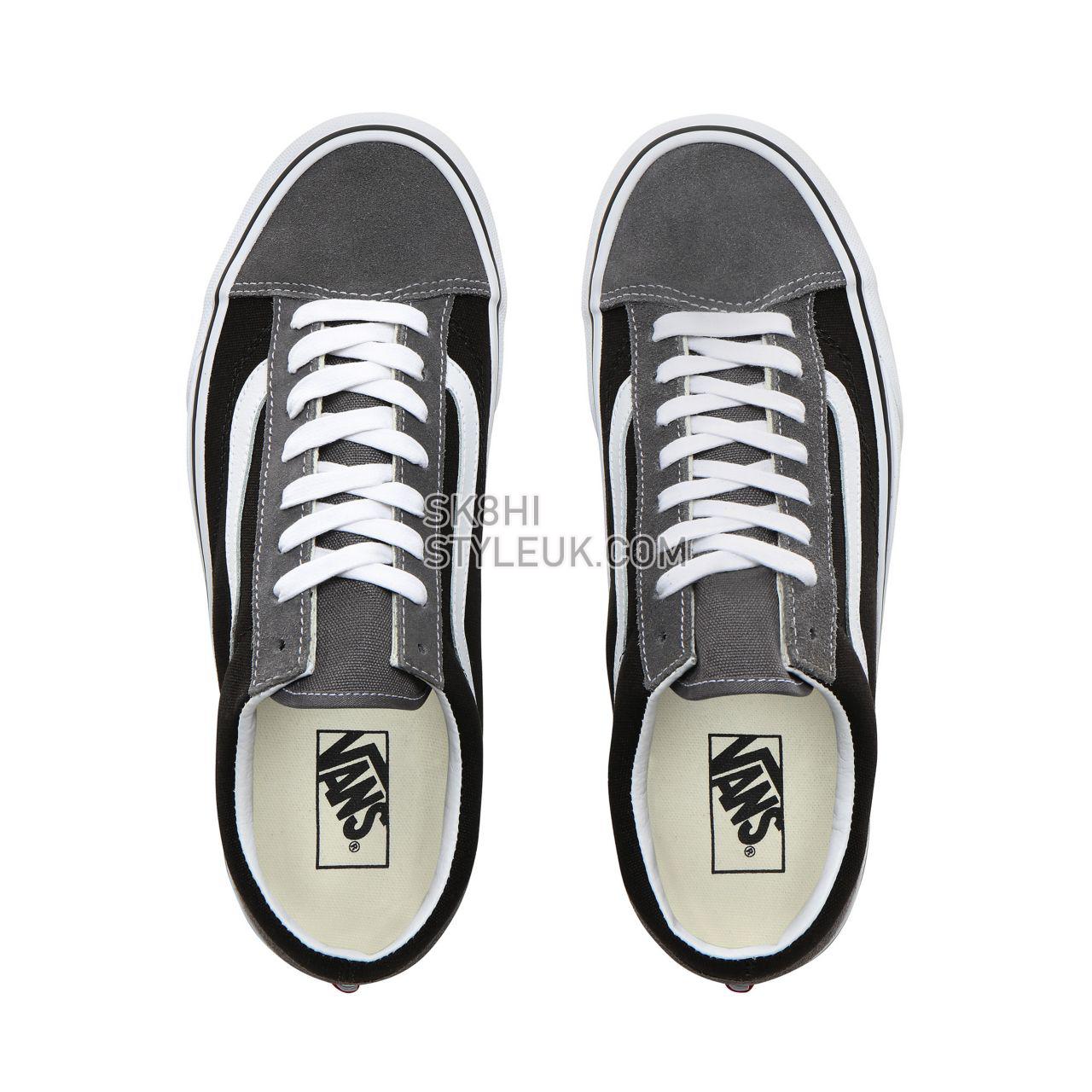 Vans Vintage Suede Style 36 Classic Mens Womens - (Vintage Suede) Pewter/Black VN0A3DZ3XMP Shoes