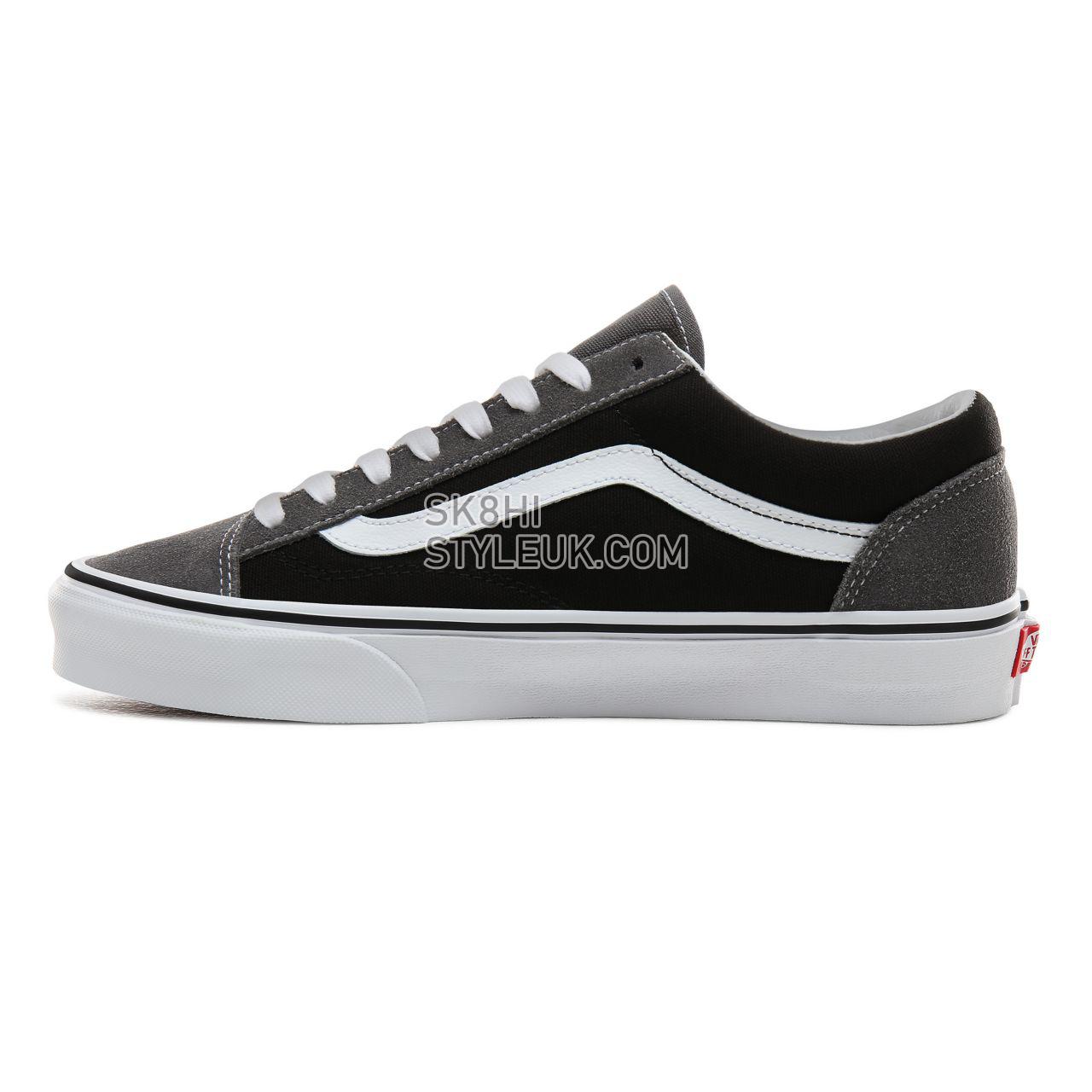 Vans Vintage Suede Style 36 Classic Mens Womens - (Vintage Suede) Pewter/Black VN0A3DZ3XMP Shoes