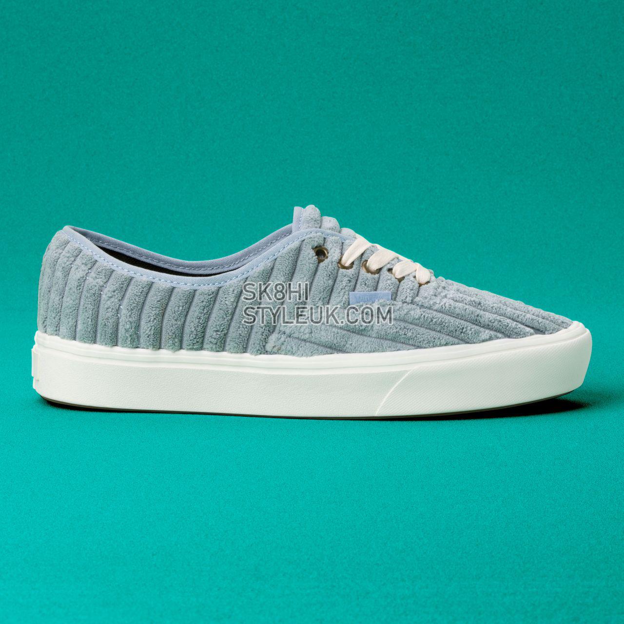 Vans Jumbo Cord Comfycush Authentic Classic Mens Womens - (Jumbo Cord) Blue Fog/Marshmallow VN0A3WM7V9R Shoes