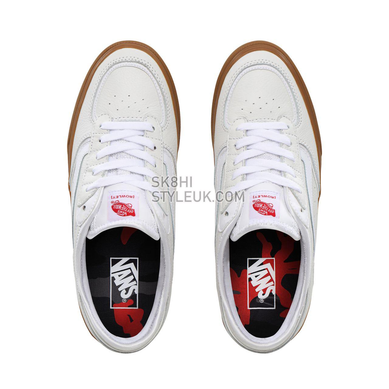 Vans Rowley Classic Classic Mens Womens - True White/Gum VN0A4BTTTRK Shoes