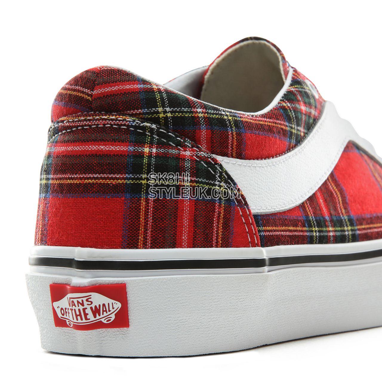 Vans Plaid Bold NI Classic Mens Womens - (Plaid) Red/True White VN0A3WLPV8C Shoes