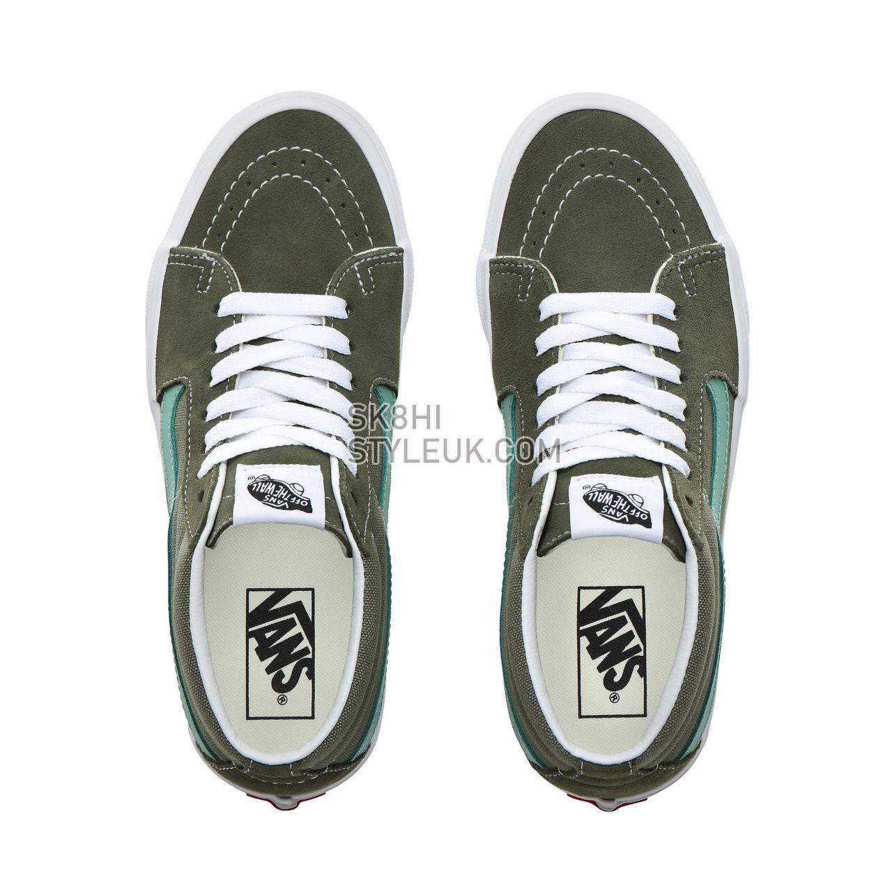 Vans Retro Sport Sk8-Mid Classic Womens - (Retro Sport) Deep lichen Green/Creme de Menthe VN0A3WM3VY0 Shoes