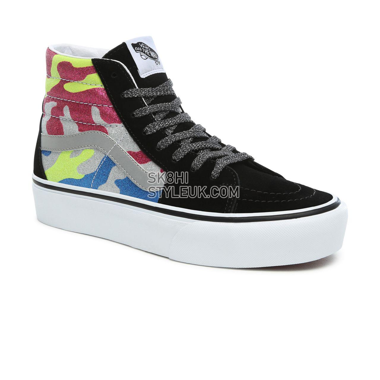 Vans After Dark SK8-Hi Platform 2.0 Classic Womens - (After Dark) camo/true white VN0A3TKNTUR Shoes