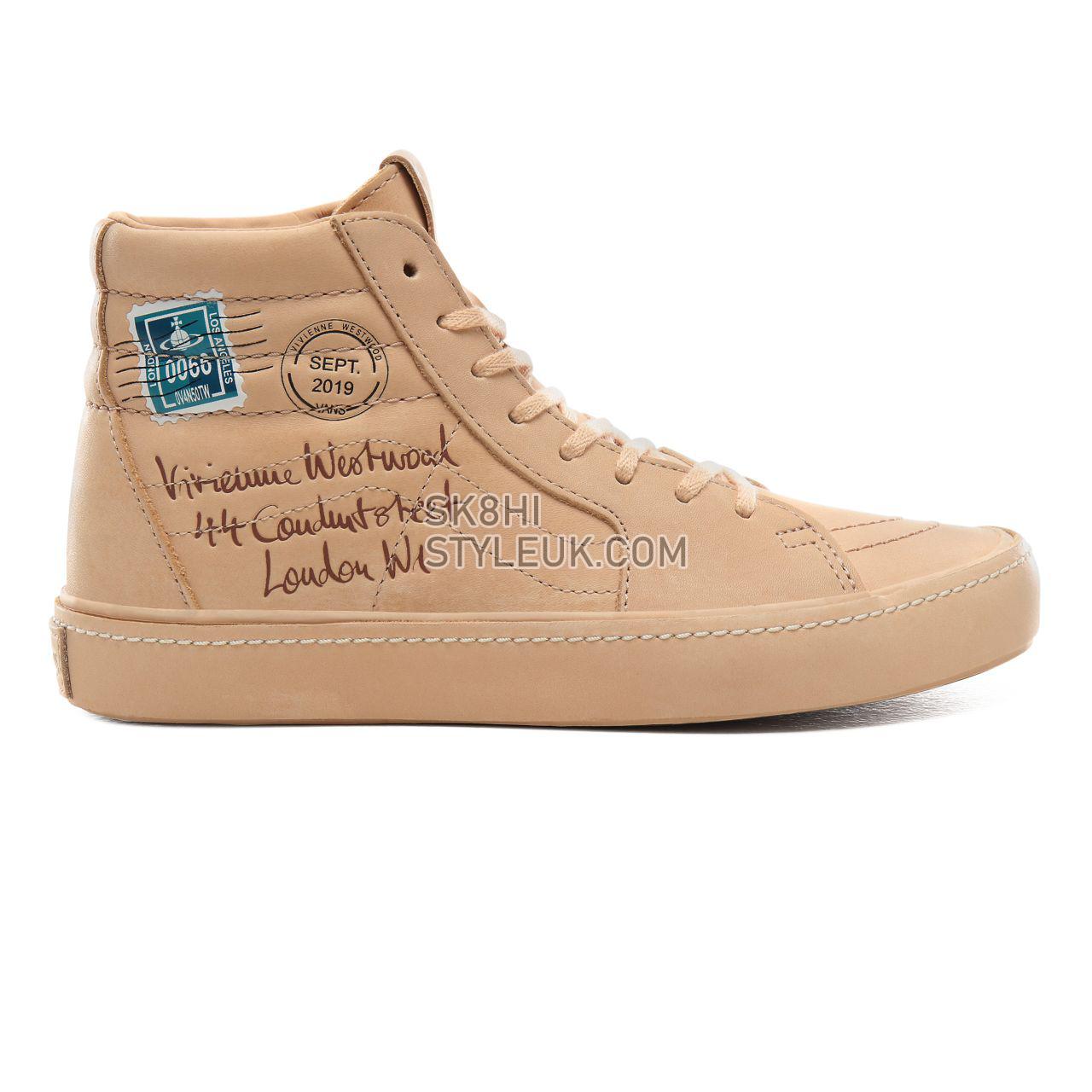 Vans x Vivienne Westwood Sk8-Hi Classic Womens - (Vivienne Westwood) Letter/Veggie Tan VN0A4BV6XKF Shoes