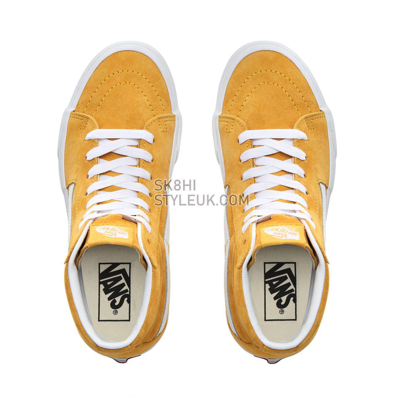 Vans Pig Suede Sk8-Hi Classic Womens - (Pig Suede) Mango Mojito/True White VN0A4BV6V77 Shoes