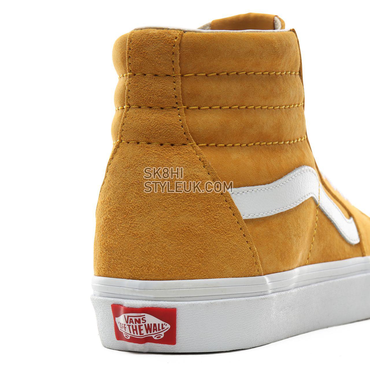 Vans Pig Suede Sk8-Hi Classic Womens - (Pig Suede) Mango Mojito/True White VN0A4BV6V77 Shoes