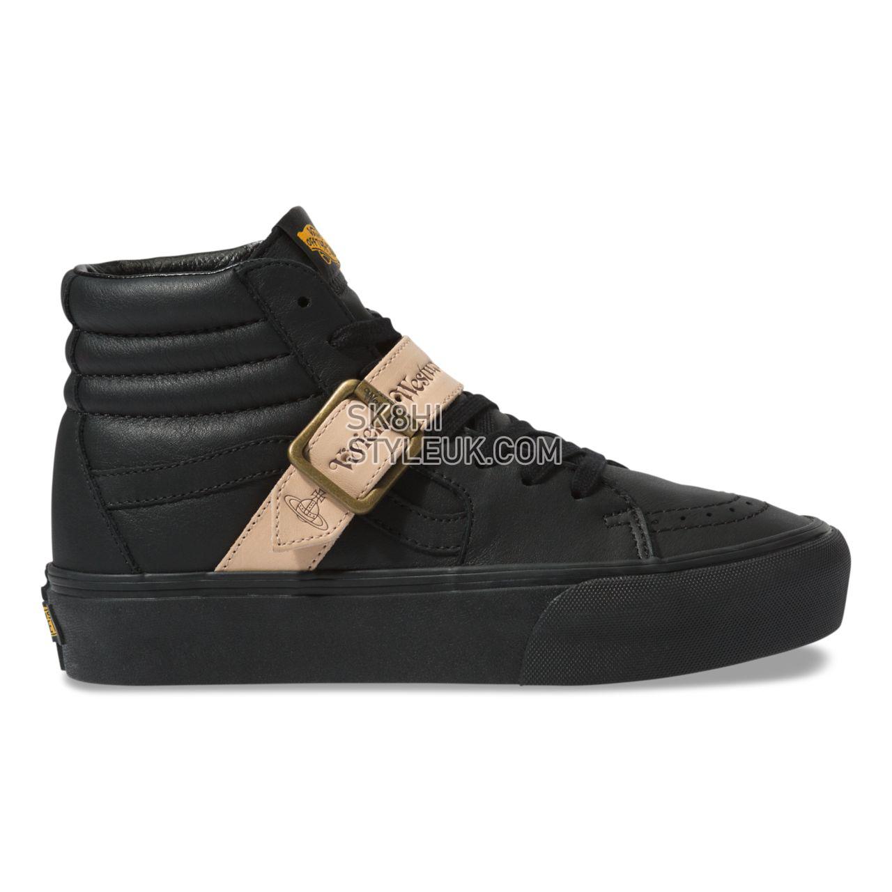 Vans x Vivienne Westwood Sk8-Hi Platform Pirate Strap Classic Womens - (Vivienne Westwood) Leather/Black VN0A4BTUXKP Shoes