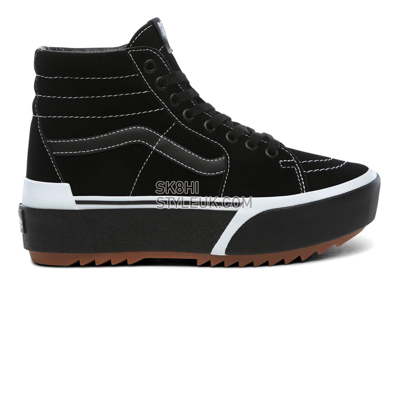 Vans Suede SK8-Hi Stacked Classic Womens - (Suede) black/gum VN0A4BTWLF9 Shoes