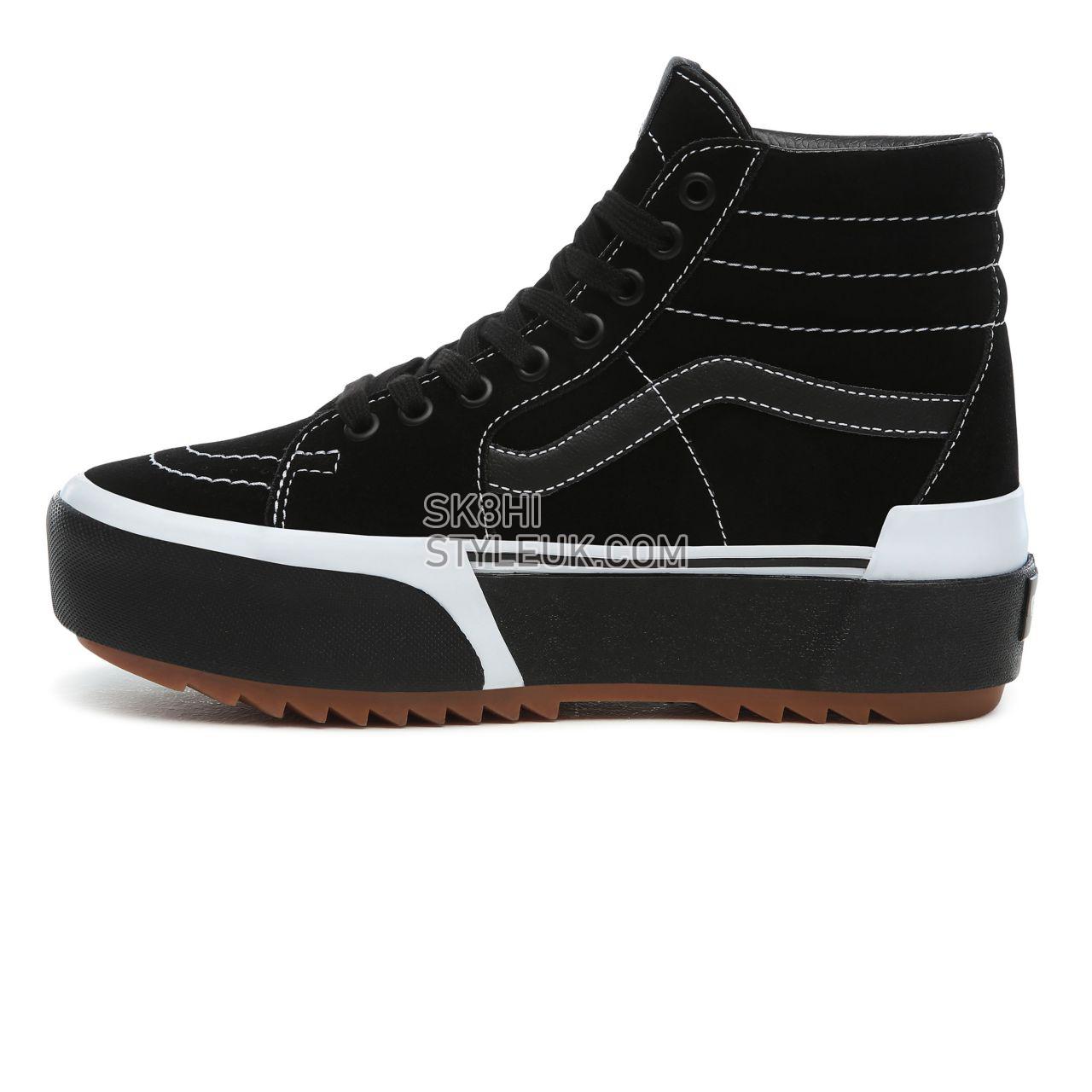 Vans Suede SK8-Hi Stacked Classic Womens - (Suede) black/gum VN0A4BTWLF9 Shoes