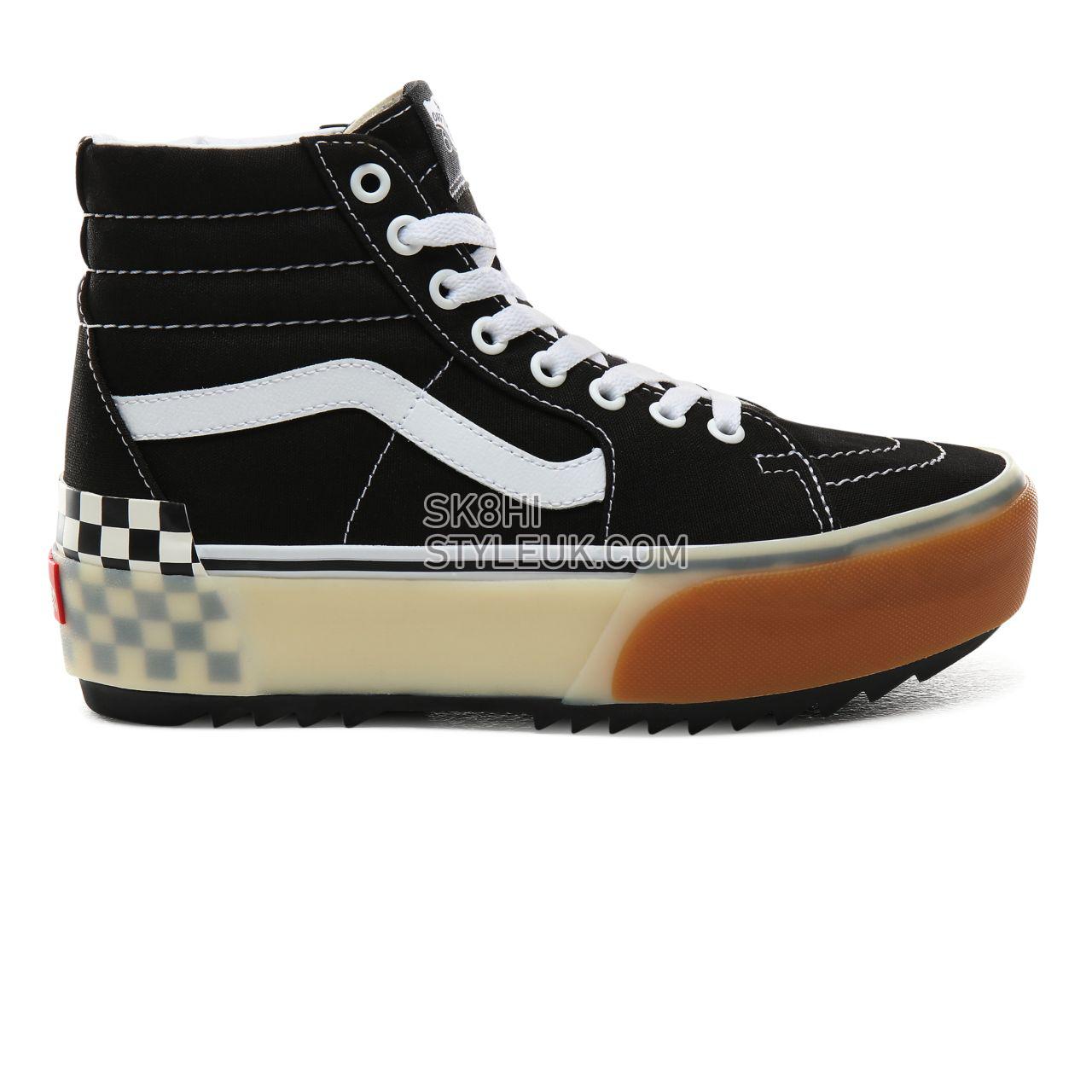 Vans Sk8-Hi Stacked Classic Womens - Black Checkerboard VN0A4BTW95Y Shoes