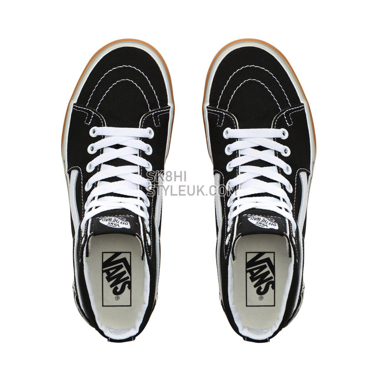 Vans Sk8-Hi Stacked Classic Womens - Black Checkerboard VN0A4BTW95Y Shoes