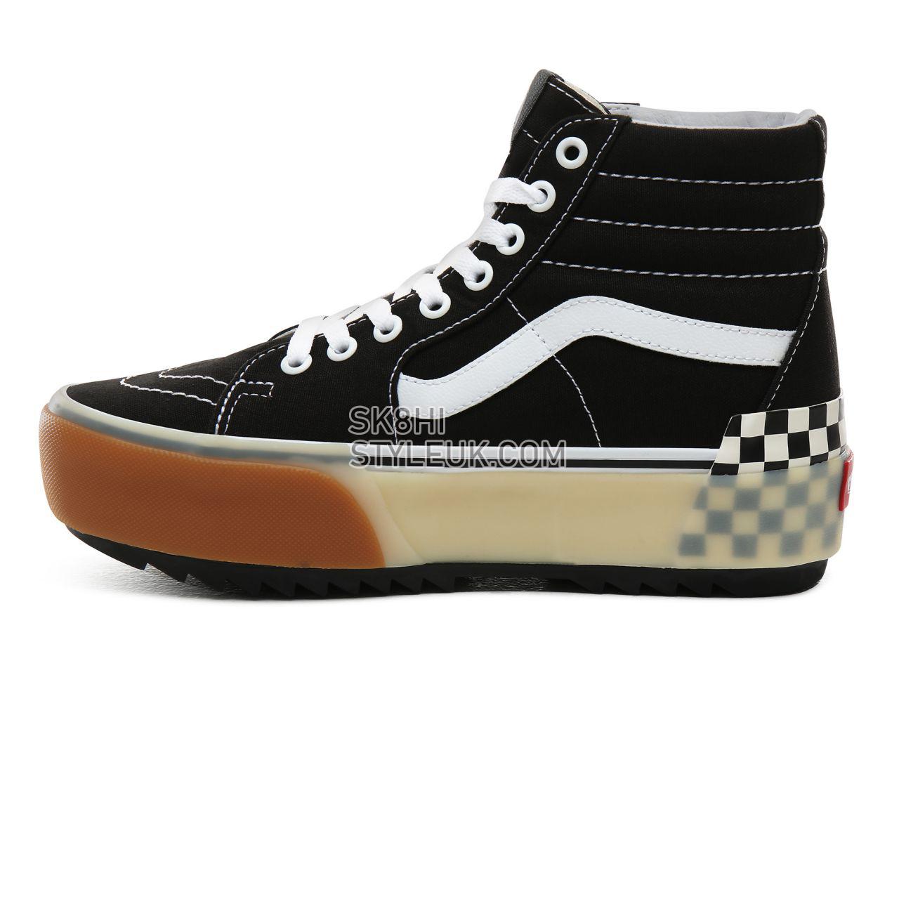 Vans Sk8-Hi Stacked Classic Womens - Black Checkerboard VN0A4BTW95Y Shoes