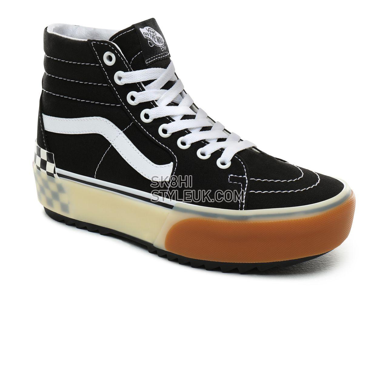 Vans Sk8-Hi Stacked Classic Womens - Black Checkerboard VN0A4BTW95Y Shoes