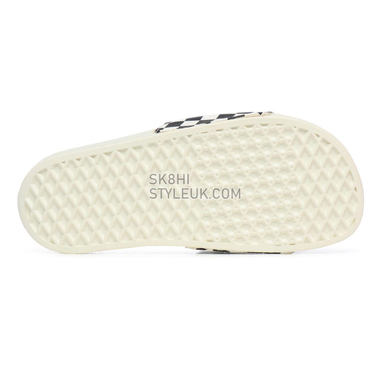 Vans Checkerboard Slide-On Sandals Womens - (Checkerboard) White/Black VN0004LG27K Shoes