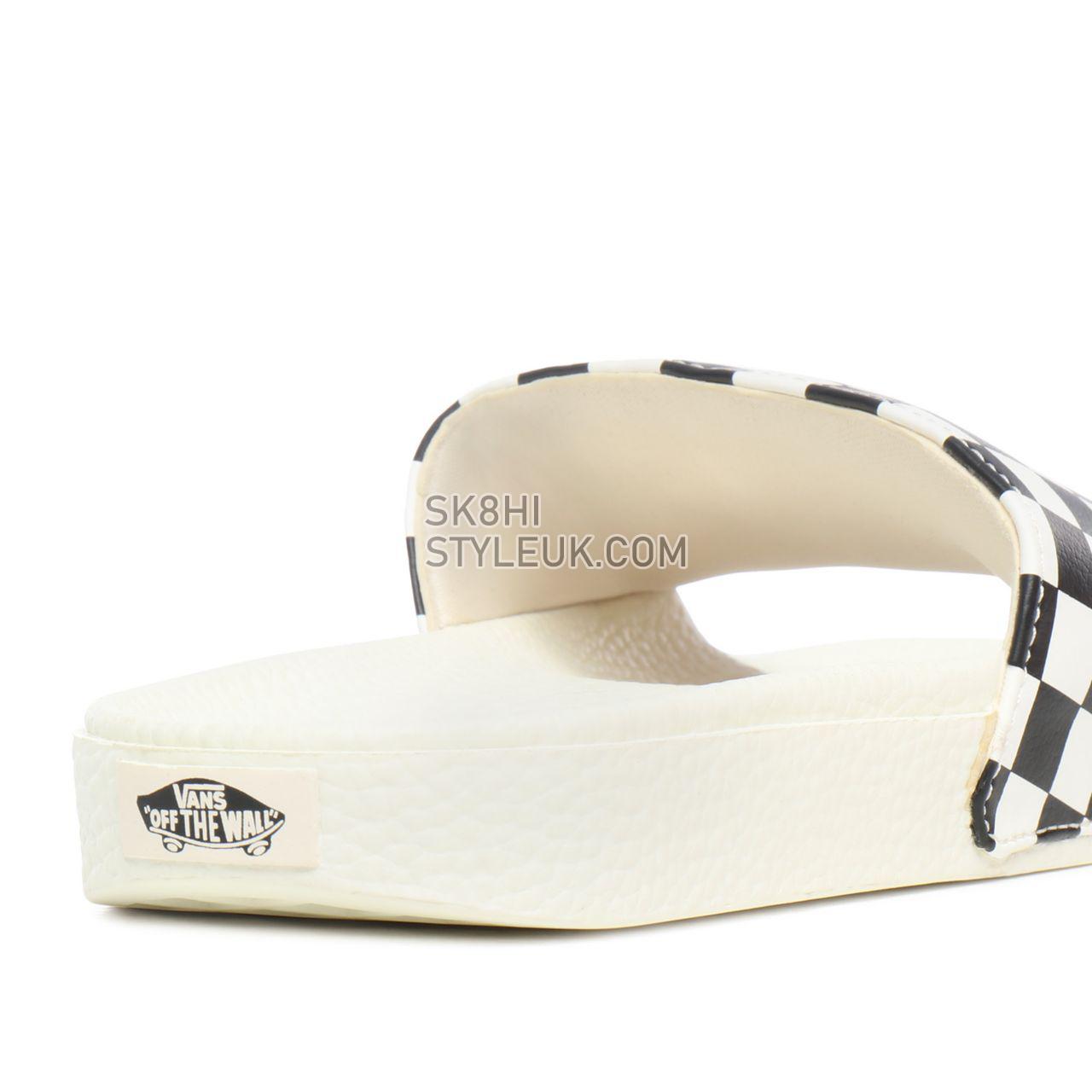 Vans Checkerboard Slide-On Sandals Womens - (Checkerboard) White/Black VN0004LG27K Shoes