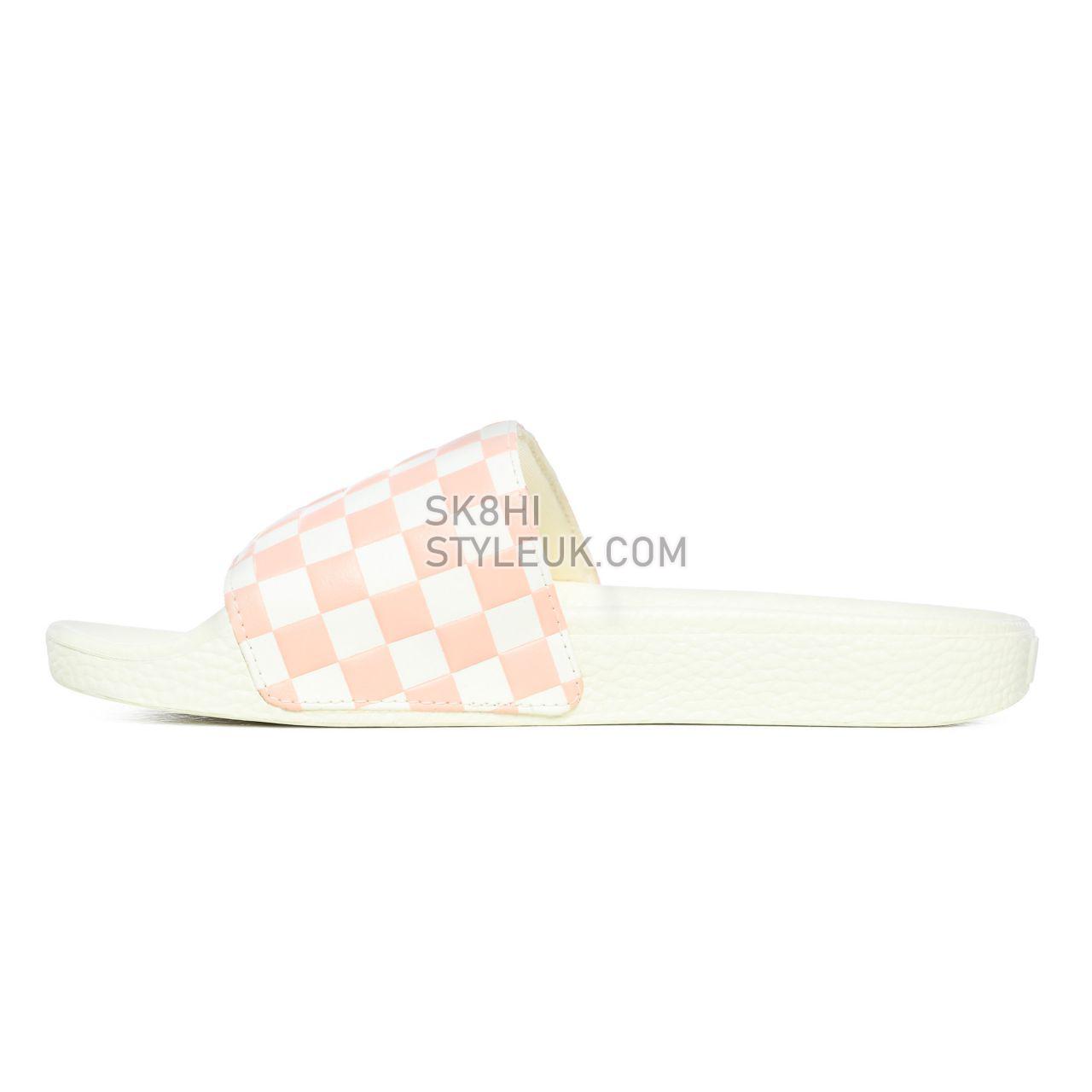 Vans Checkerboard Slide-On Sandals Womens - (Checkerboard) Pearl/Marshmallow VN0A38IISZN Shoes