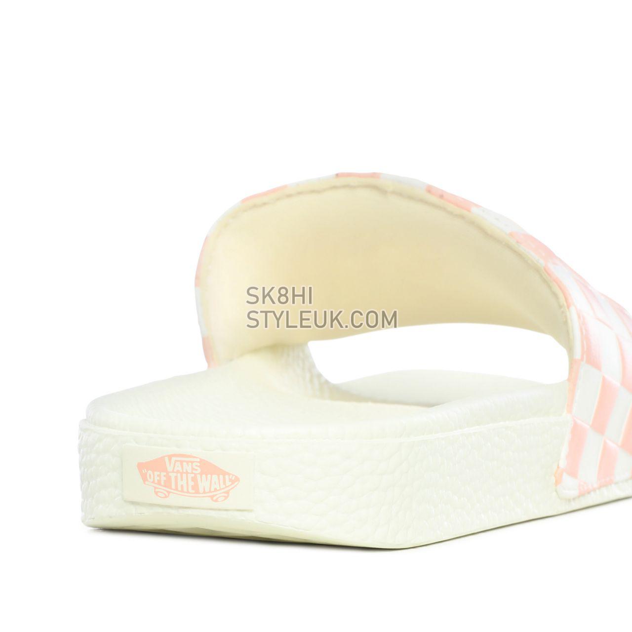 Vans Checkerboard Slide-On Sandals Womens - (Checkerboard) Pearl/Marshmallow VN0A38IISZN Shoes