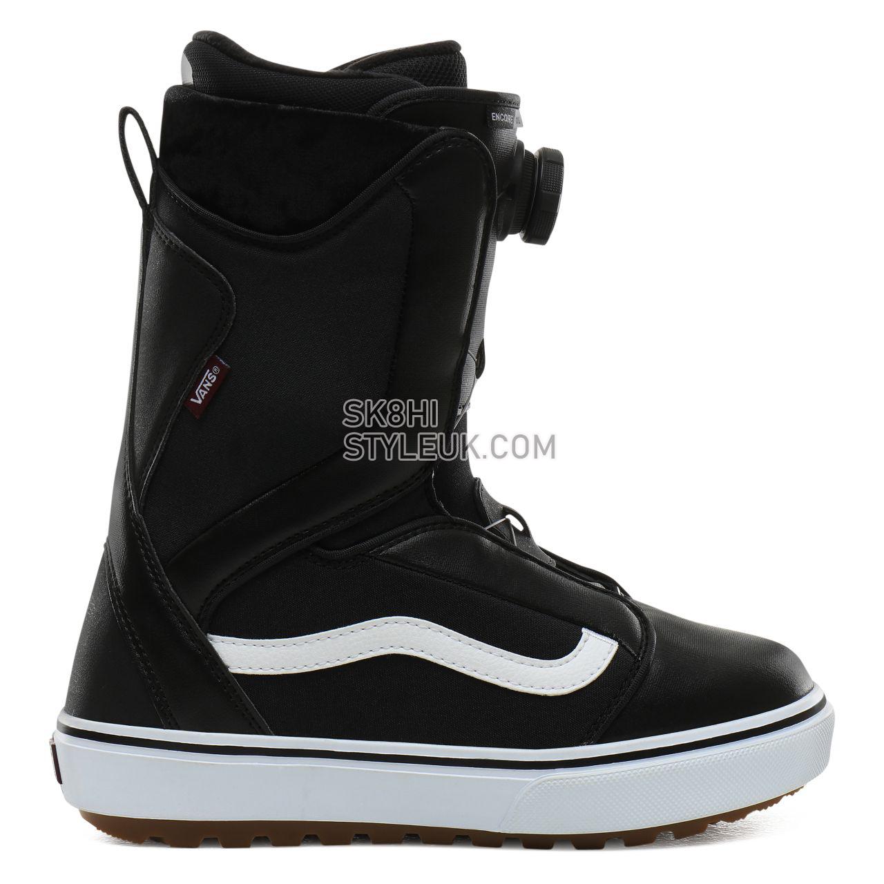 Vans Women Encore OG Snowboard Boots Womens - Black/White VN0A3TFPT0U Shoes