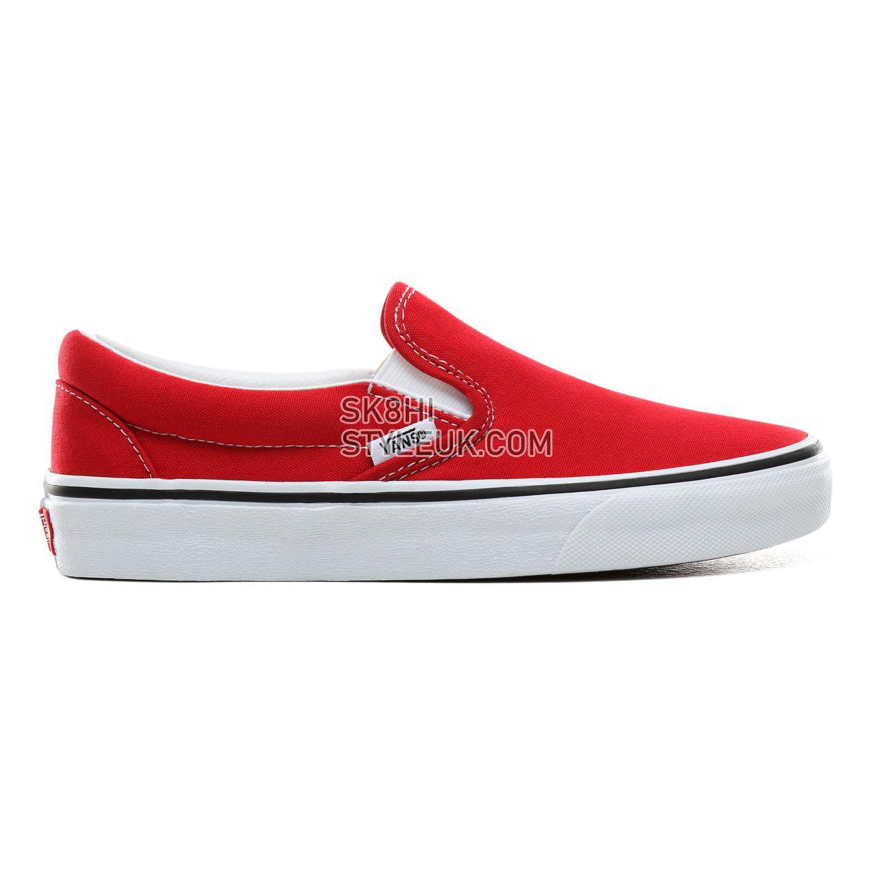 Vans Slip-On Classic Womens - Racing Red/True White VN0A4BV3JV6 Shoes